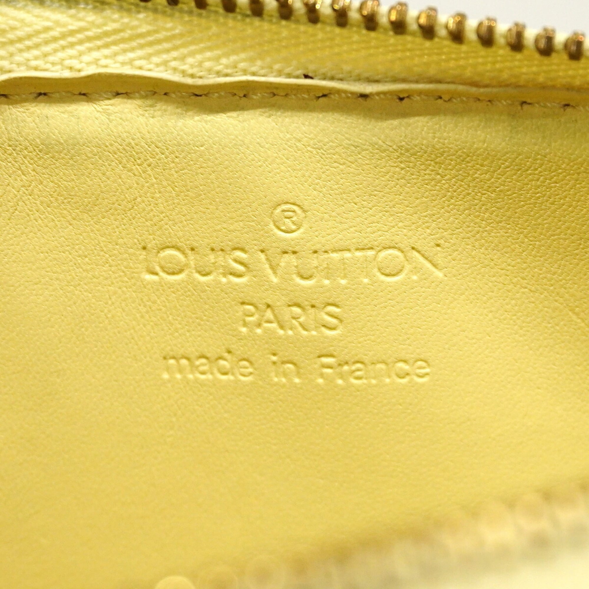Louis Vuitton Lime Yellow Pouch (Pre-Owned)
