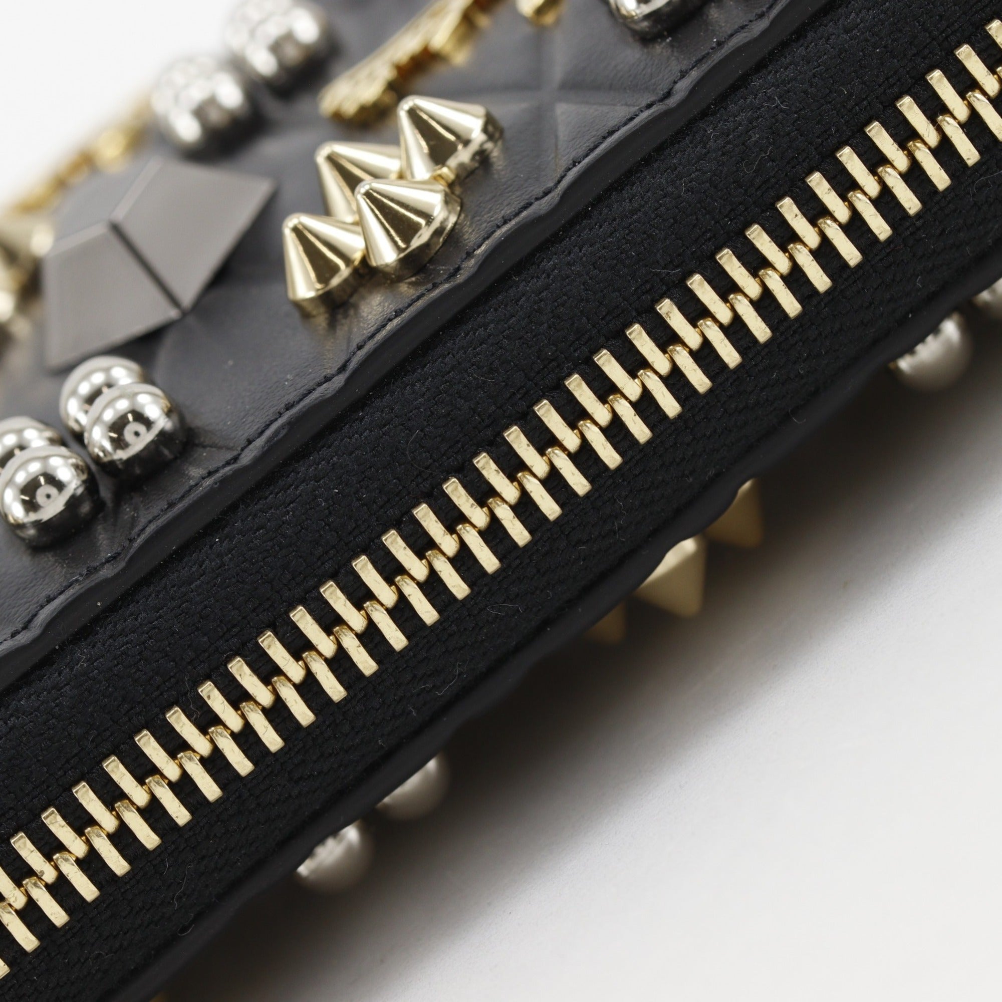 Christian Louboutin Black Leather Long Wallet (Bi-Fold) (Pre-Owned)