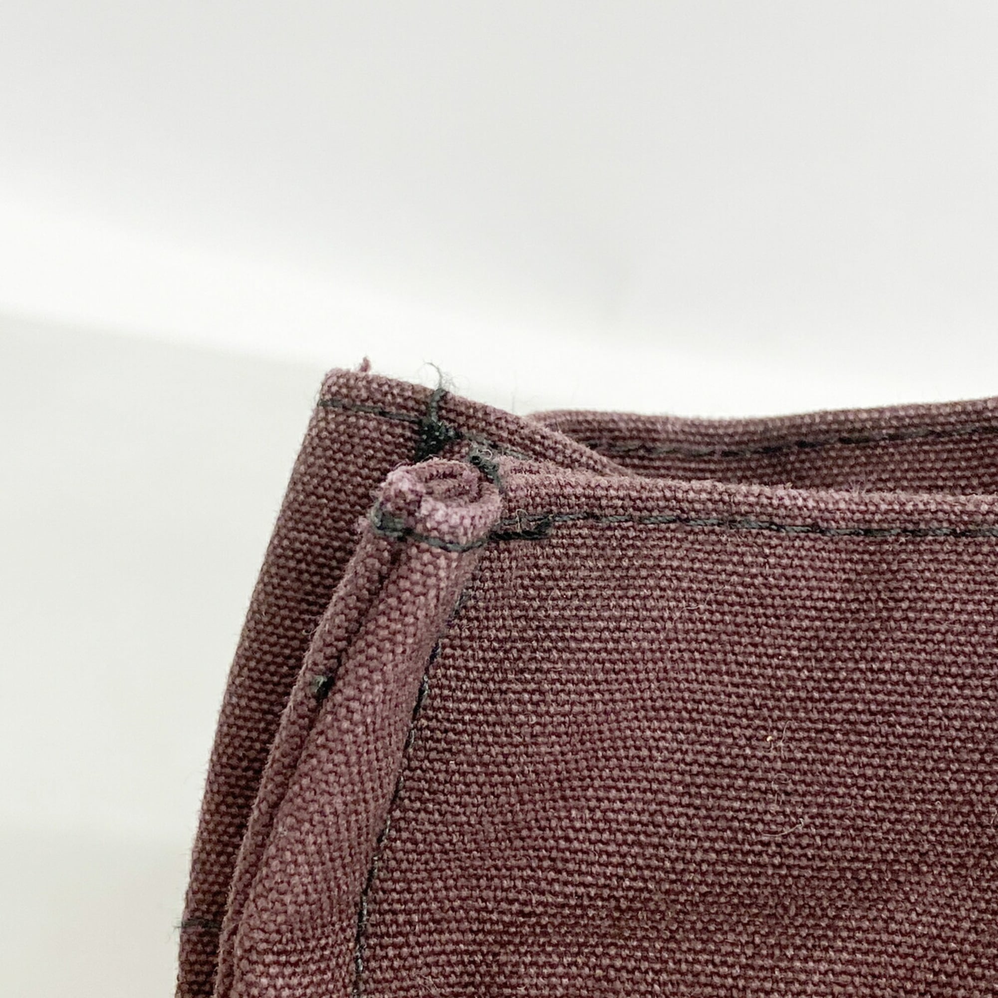 Hermes Black Bordeaux Canvas Tote Bag (Pre-Owned)