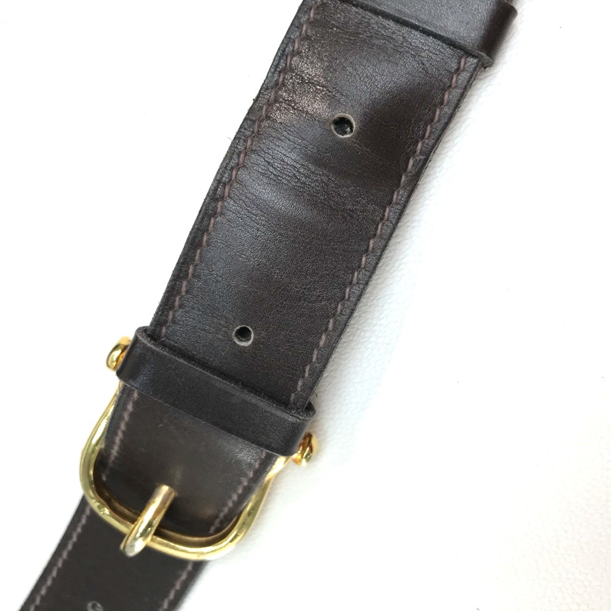 Celine Brown Leather Shoulder Bag (Pre-Owned)
