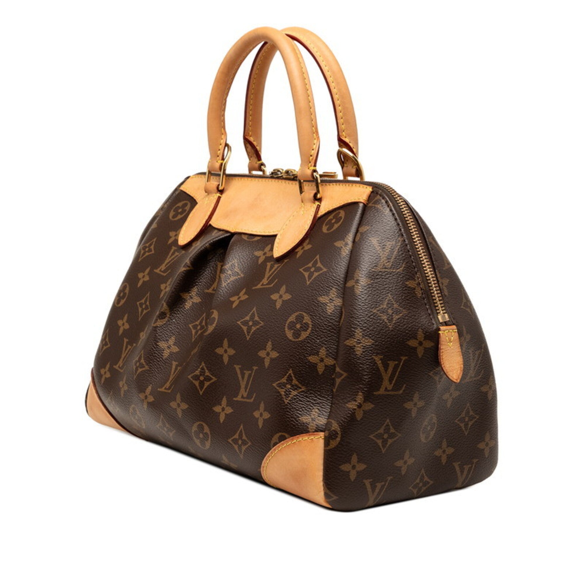 Louis Vuitton Brown Pvc Leather Handbag Shoulder Bag (Pre-Owned)