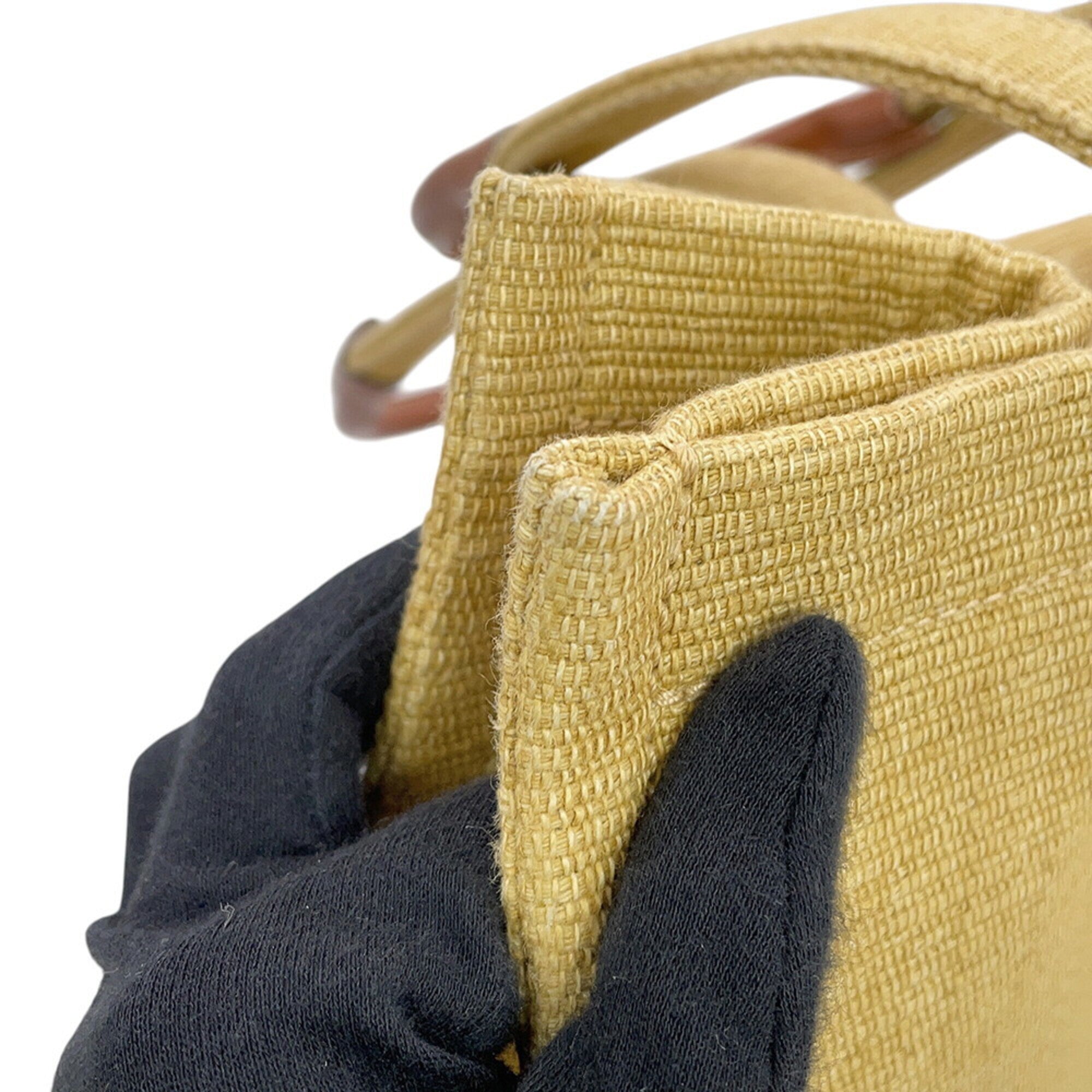 Celine Canvas Leather Handbag Tote Bag (Pre-Owned)