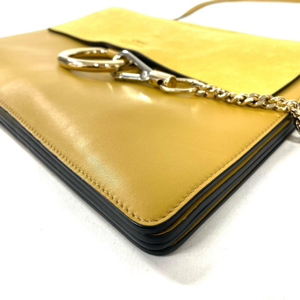 Chloé Yellow Leather Shoulder Bag (Pre-Owned)