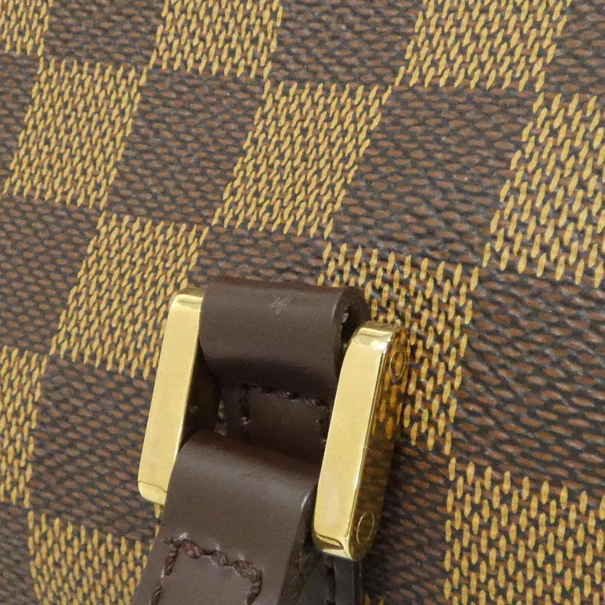 Louis Vuitton Ebene Coated Canvas Handbag Pouch (Pre-Owned)