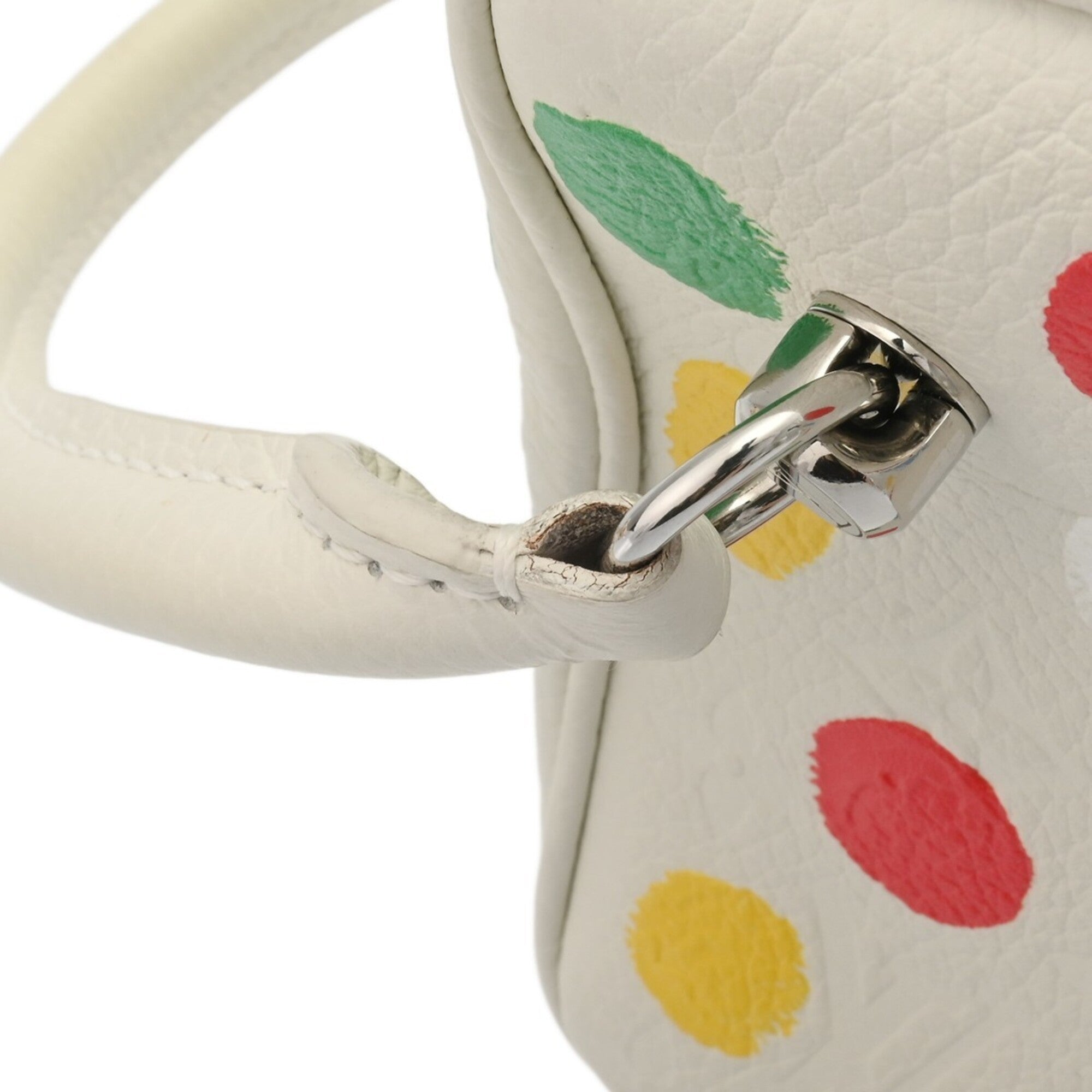 Louis Vuitton Monogram White Monogram Leather Handbag (Pre-Owned)