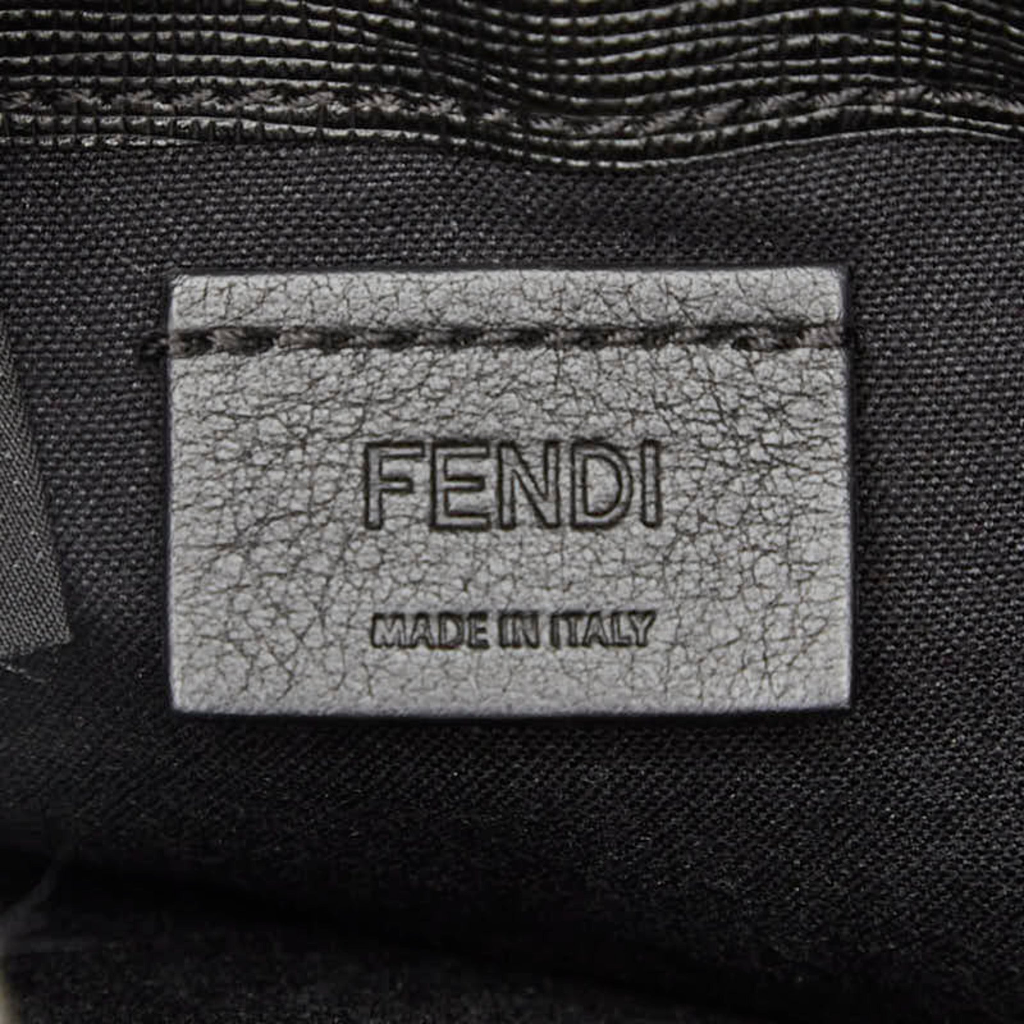 Fendi Black Leather Shoulder Bag (Pre-Owned)