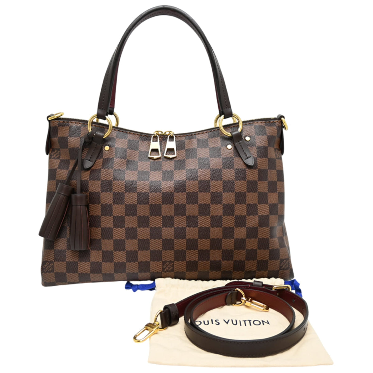 Louis Vuitton Brown Damier Canvas Handbag (Pre-Owned)