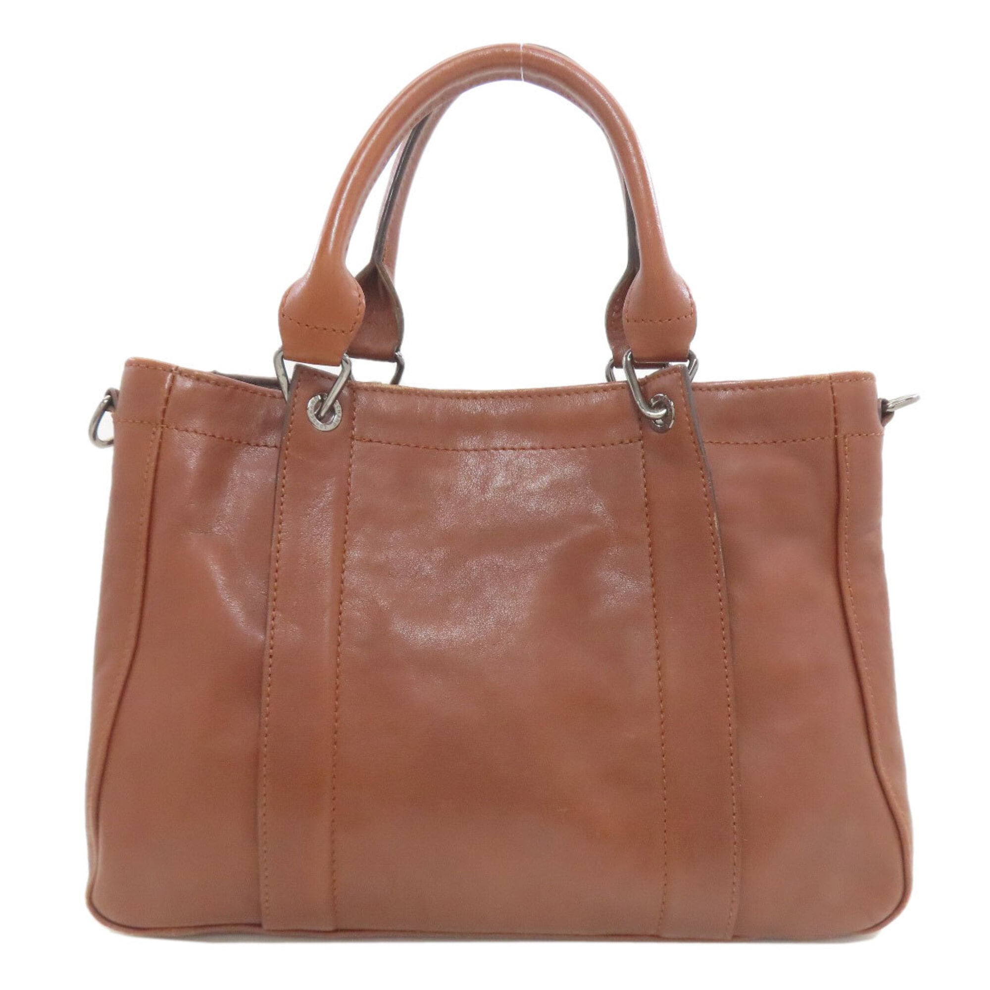Longchamp Brown Leather Handbag (Pre-Owned)