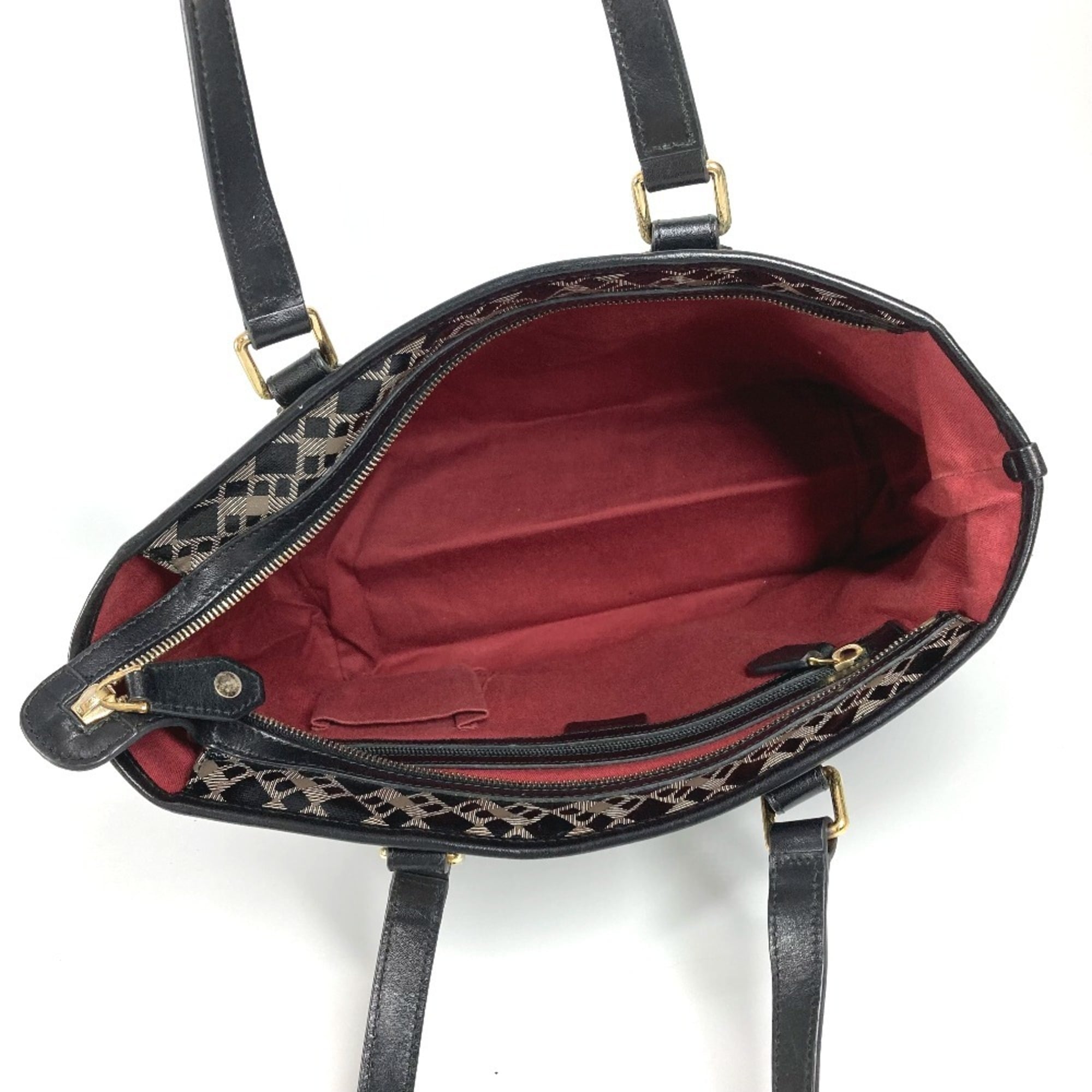 Bally Black Pvc Tote Bag (Pre-Owned)