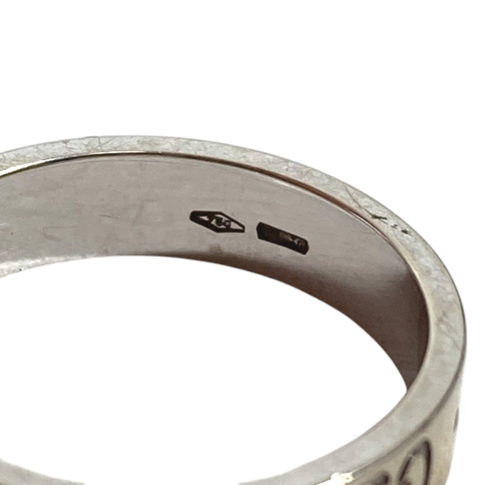 Gucci Silver White Gold (18K) Band Ring (Pre-Owned)