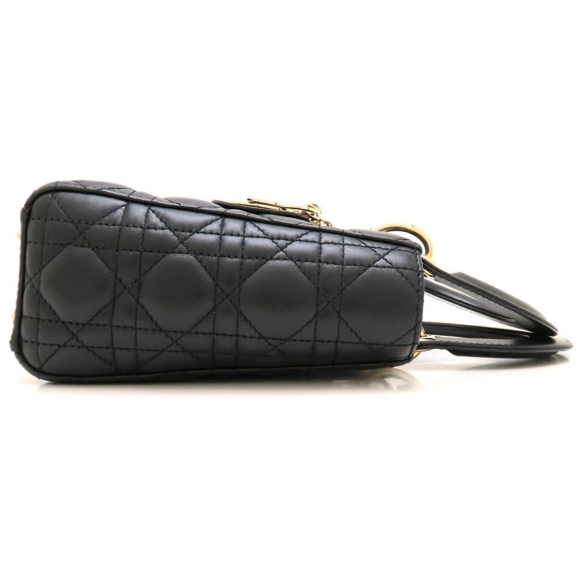Christian Dior Black Leather Handbag (Pre-Owned)