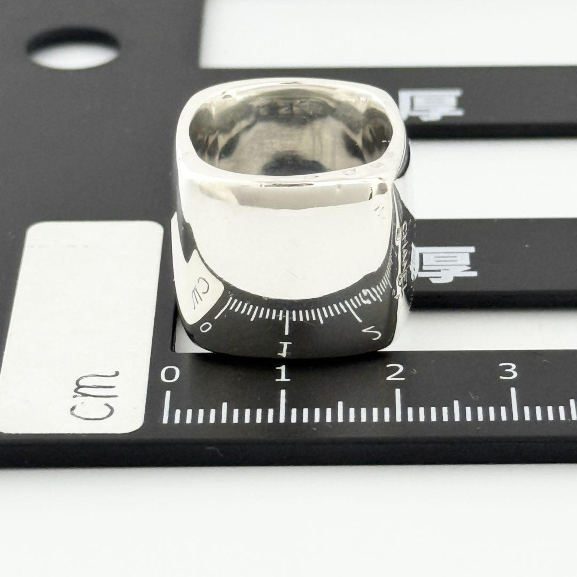 Chanel Silver 925 Band Ring (Pre-Owned)