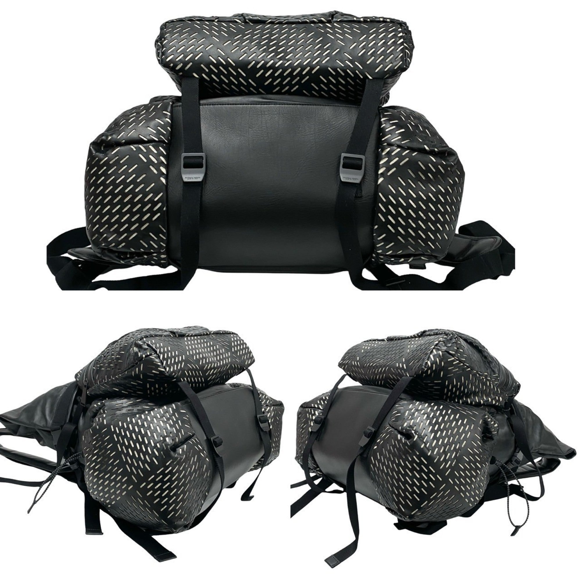 Bottega Veneta Black Leather Backpack (Pre-Owned)