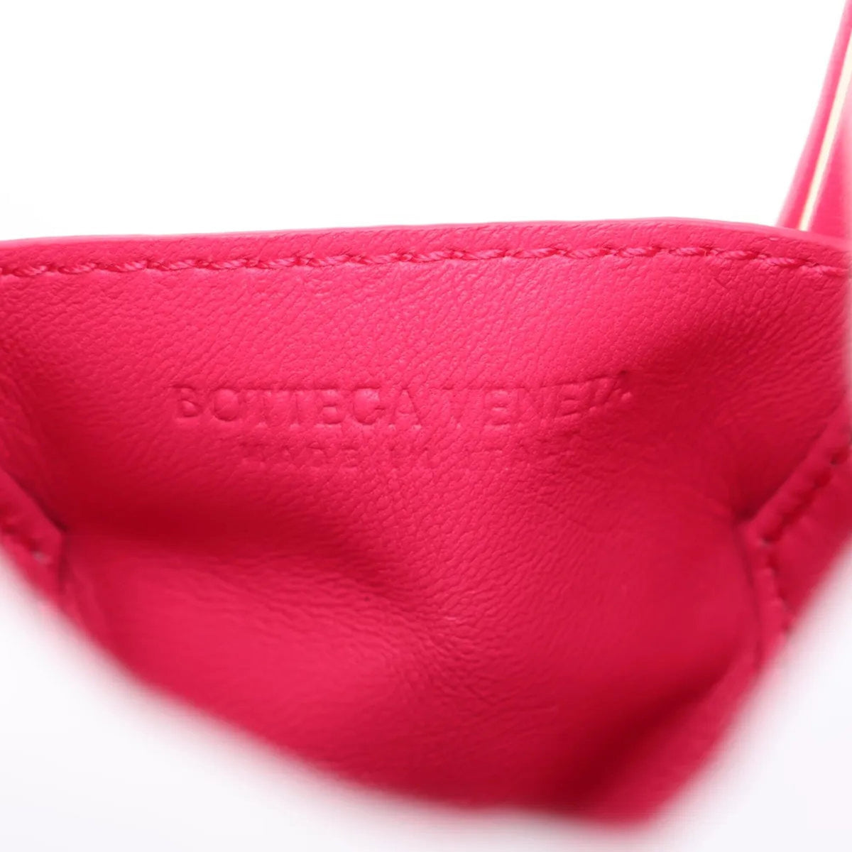 Bottega Veneta Pink Leather Clutch Bag Handbag Pouch (Pre-Owned)