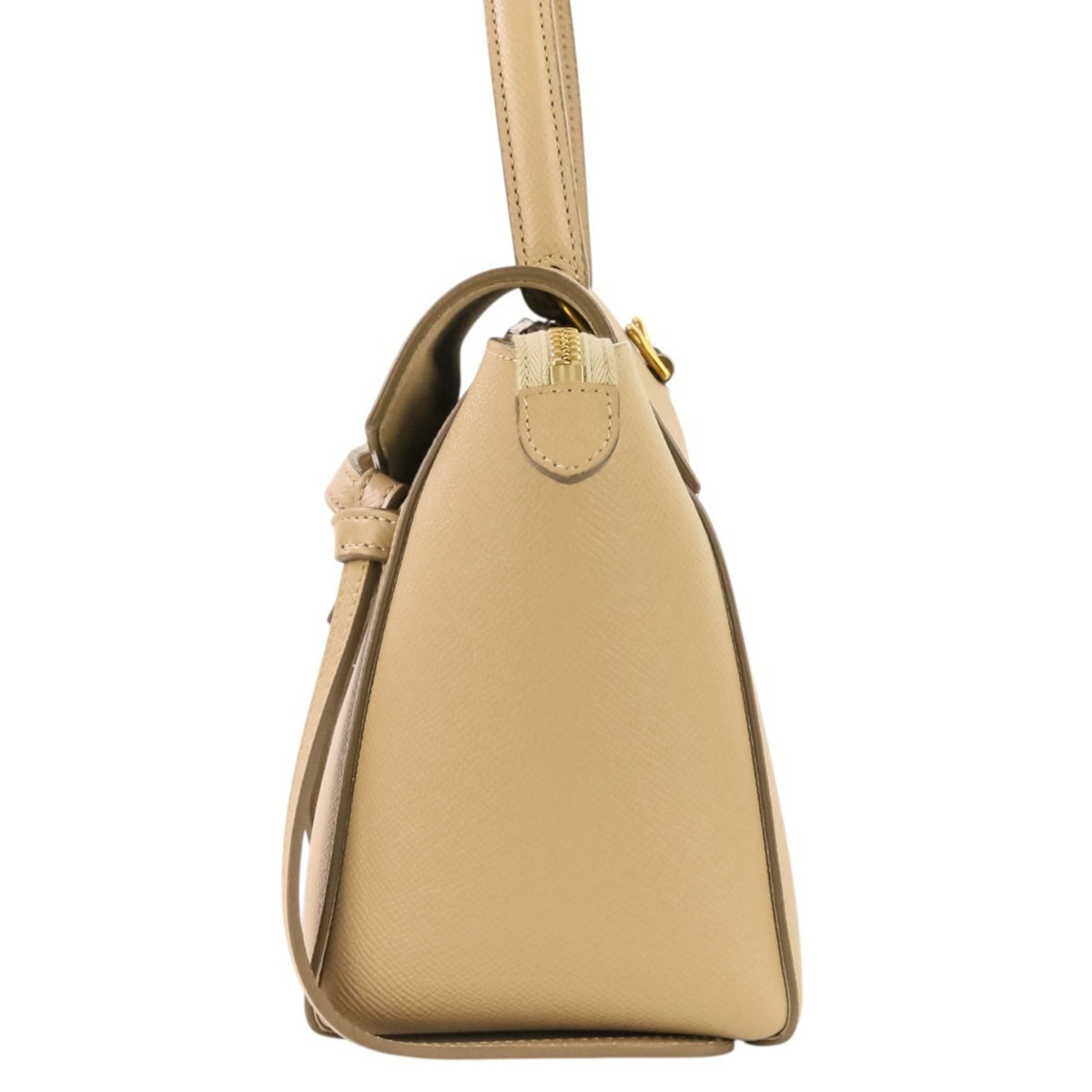 Celine Beige Leather Shoulder Bag (Pre-Owned)