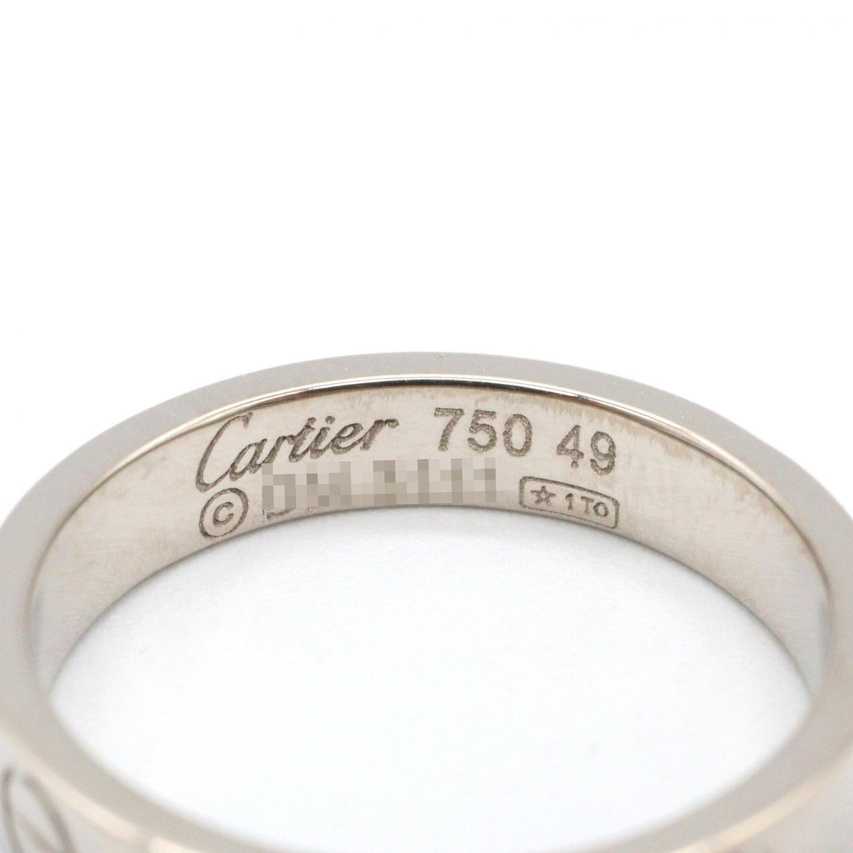 Cartier Silver White Gold (18K) Band Ring (Pre-Owned)