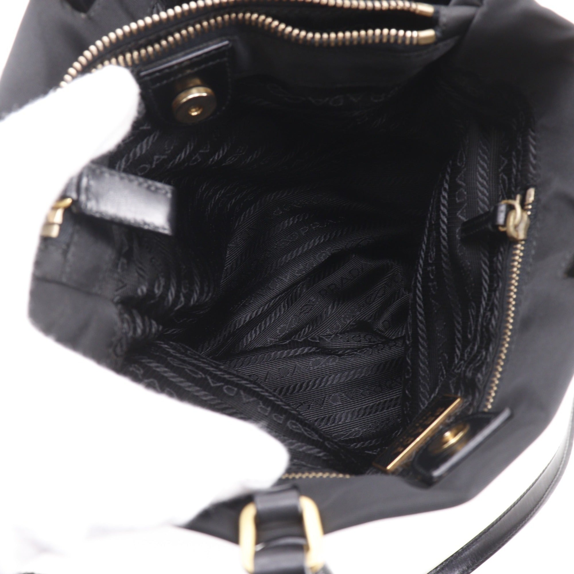 Prada Black Nylon Tote Bag (Pre-Owned)