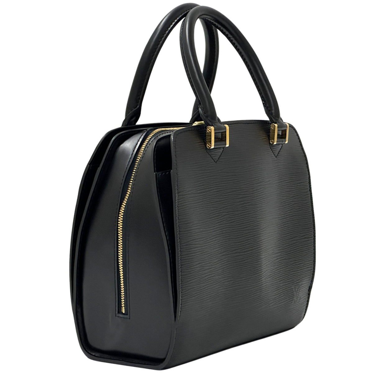 Louis Vuitton Black Noir Epi Leather Handbag (Pre-Owned)