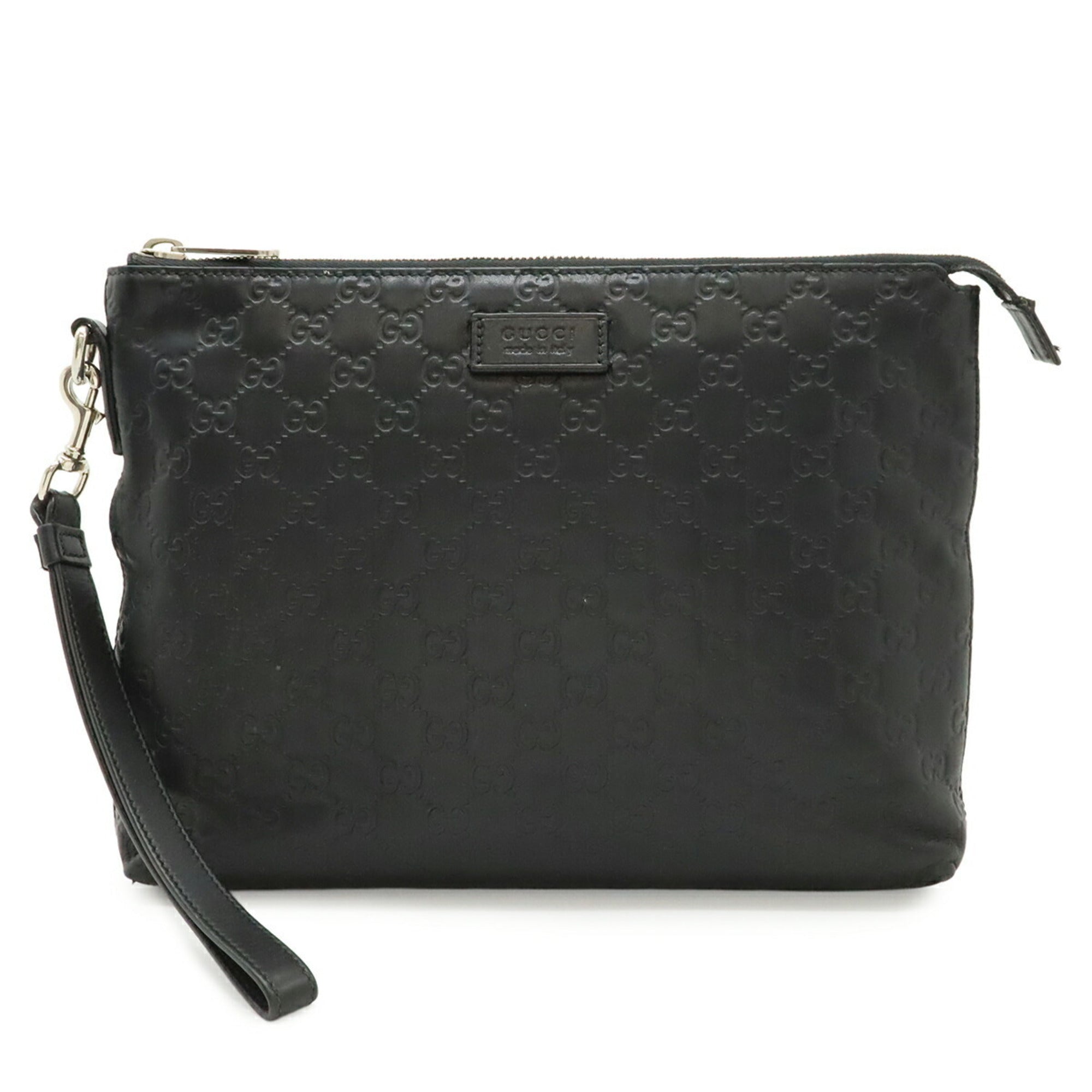Gucci Black Leather Clutch Bag (Pre-Owned)