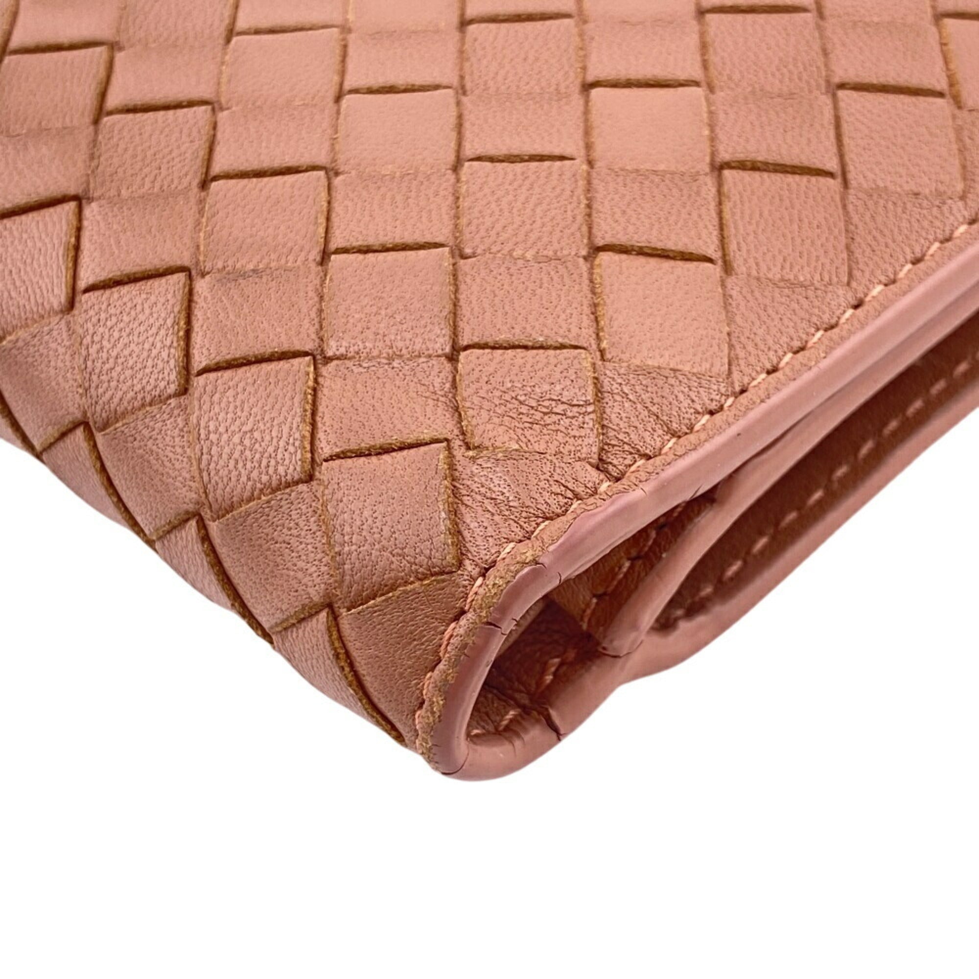 Bottega Veneta Intrecciato Pink Intrecciato Wallet (Bi-Fold) (Pre-Owned)