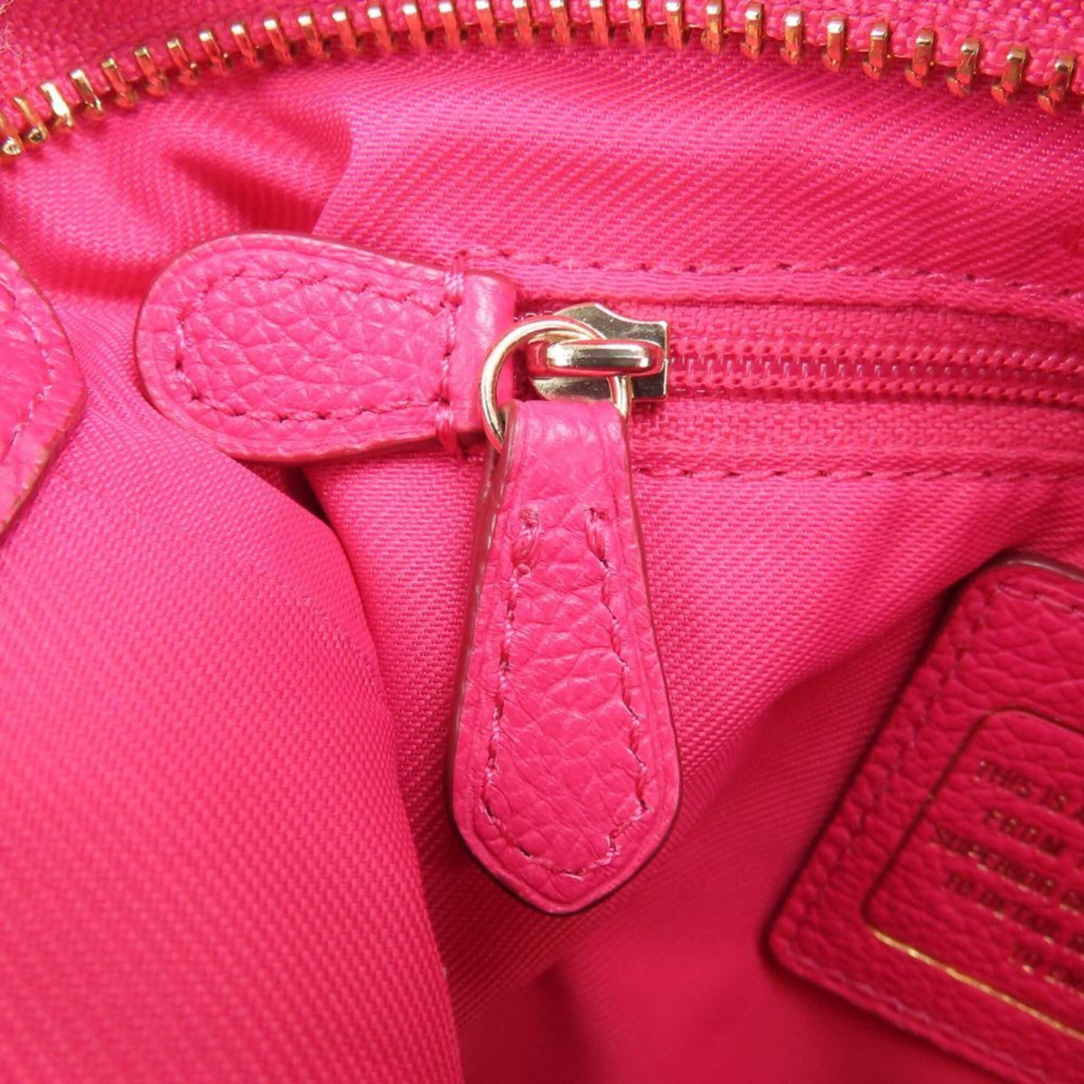 Coach Pink Leather Shoulder Bag (Pre-Owned)