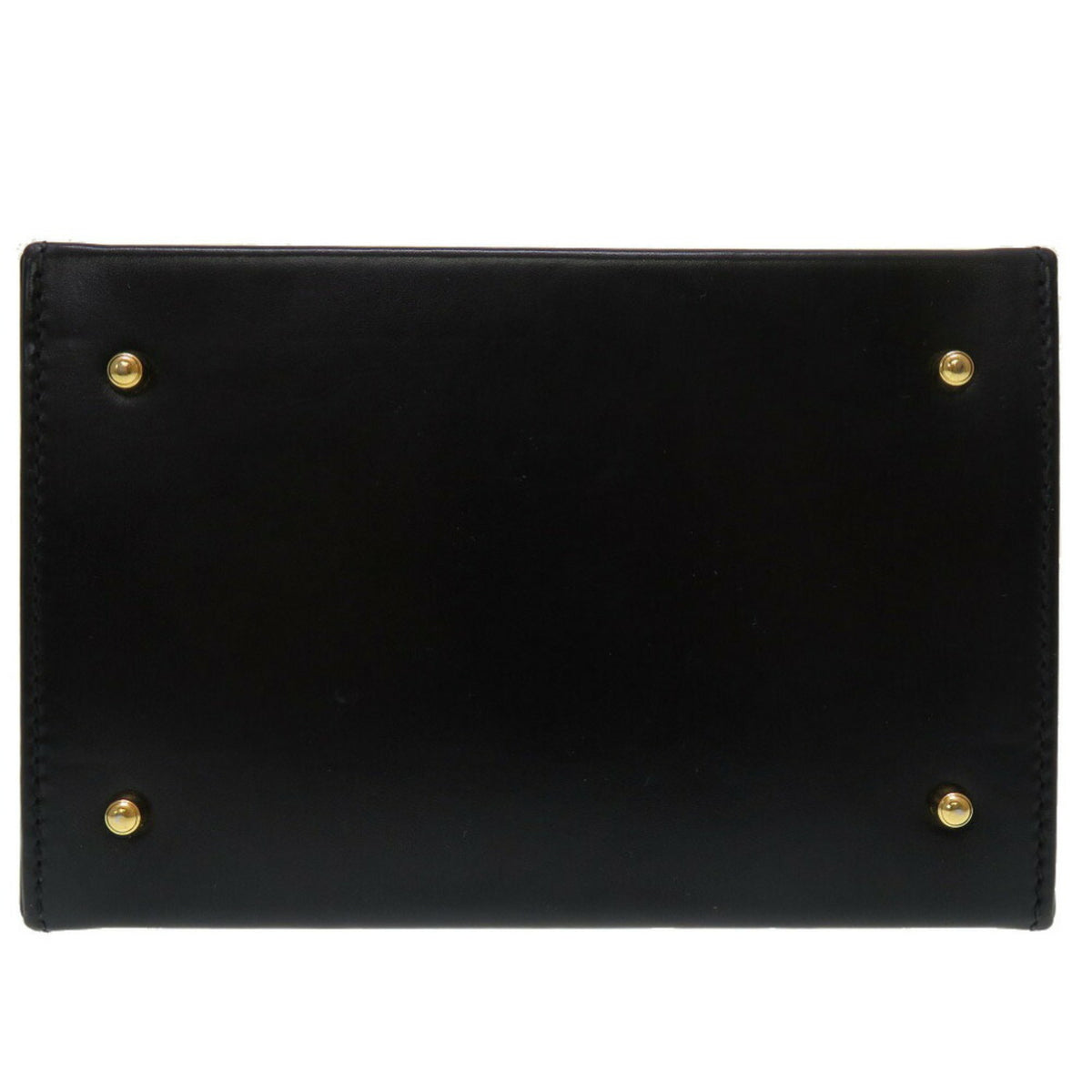 Gucci Black Leather Handbag Vanity Bag (Pre-Owned)