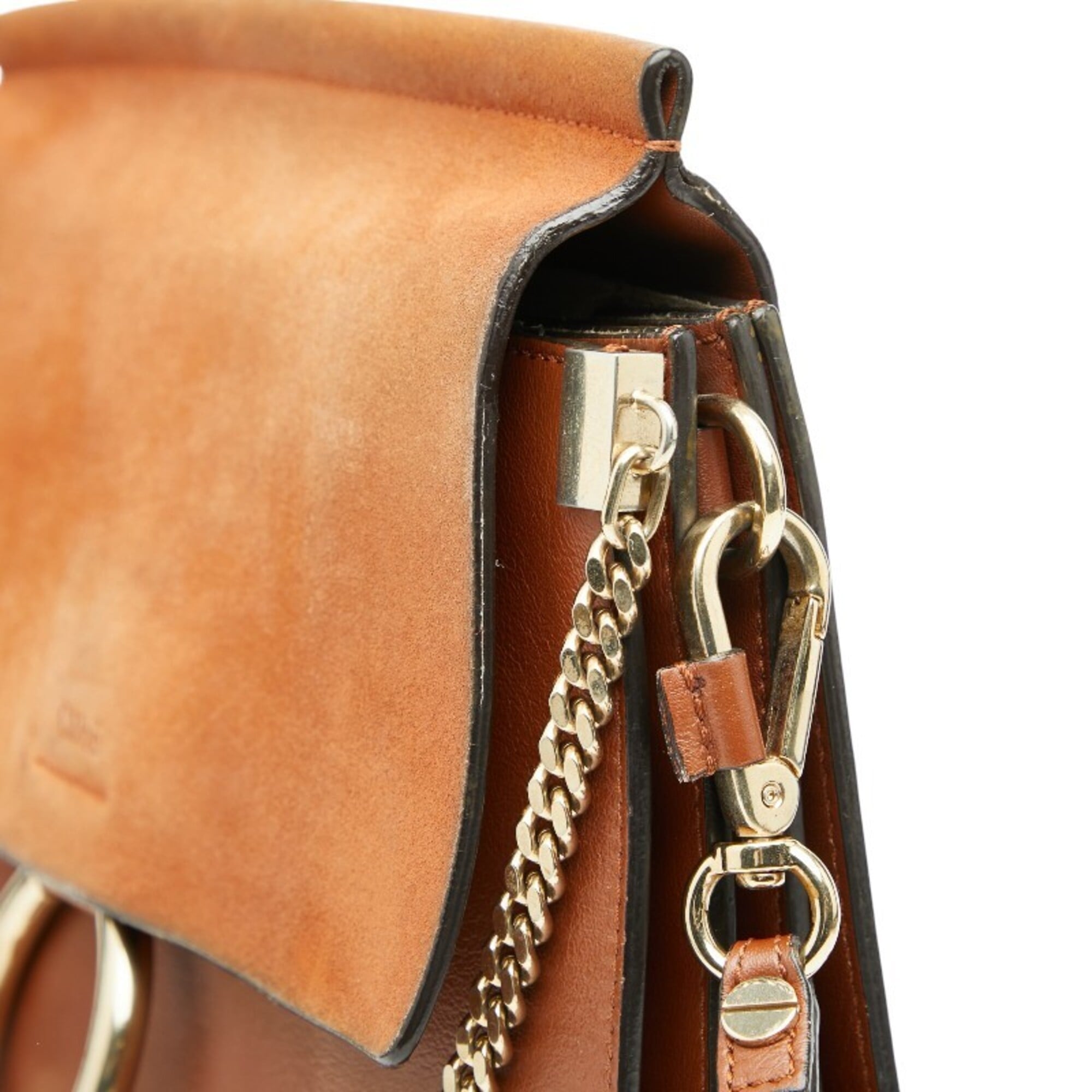 Chloé Brown Leather Suede Shoulder Bag (Pre-Owned)