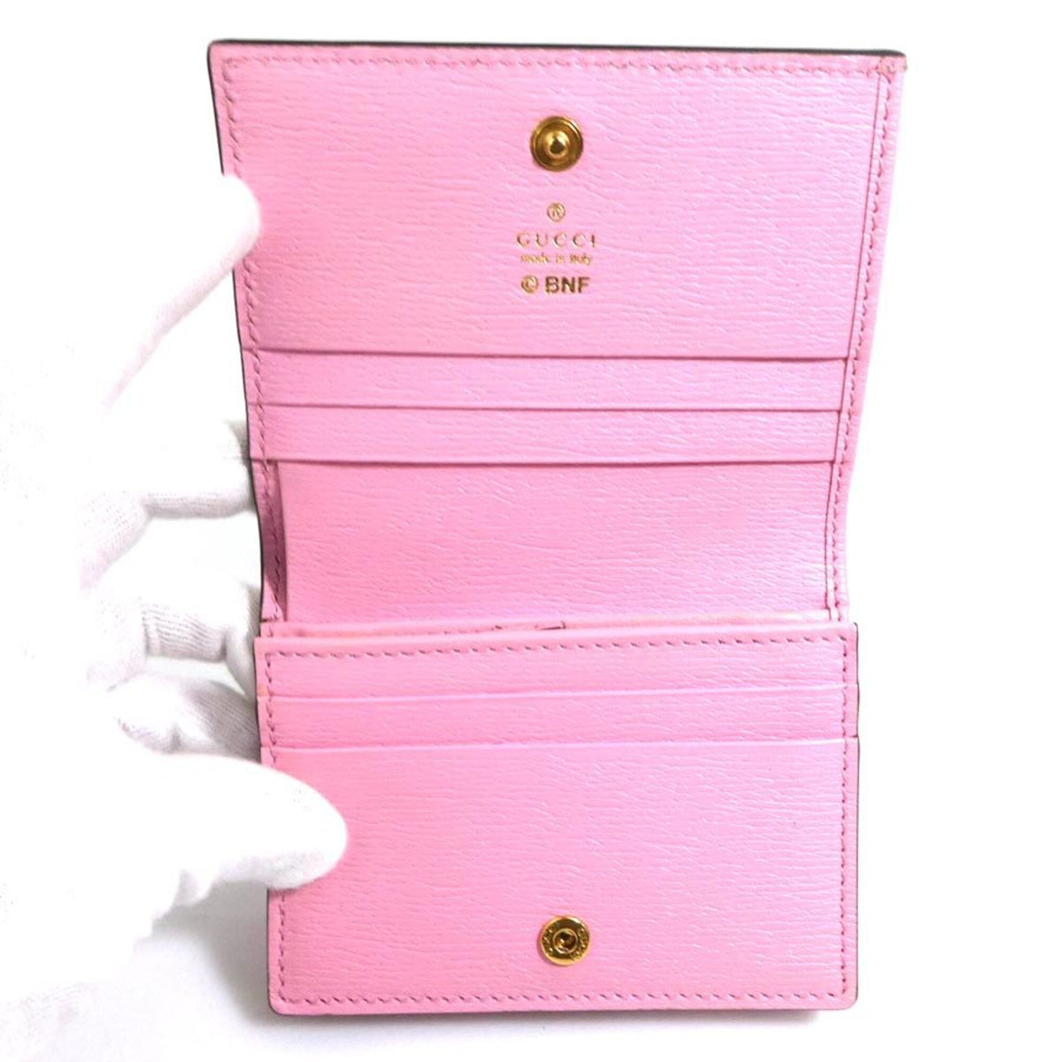 Gucci Pink Leather Wallet (Bi-Fold) (Pre-Owned)