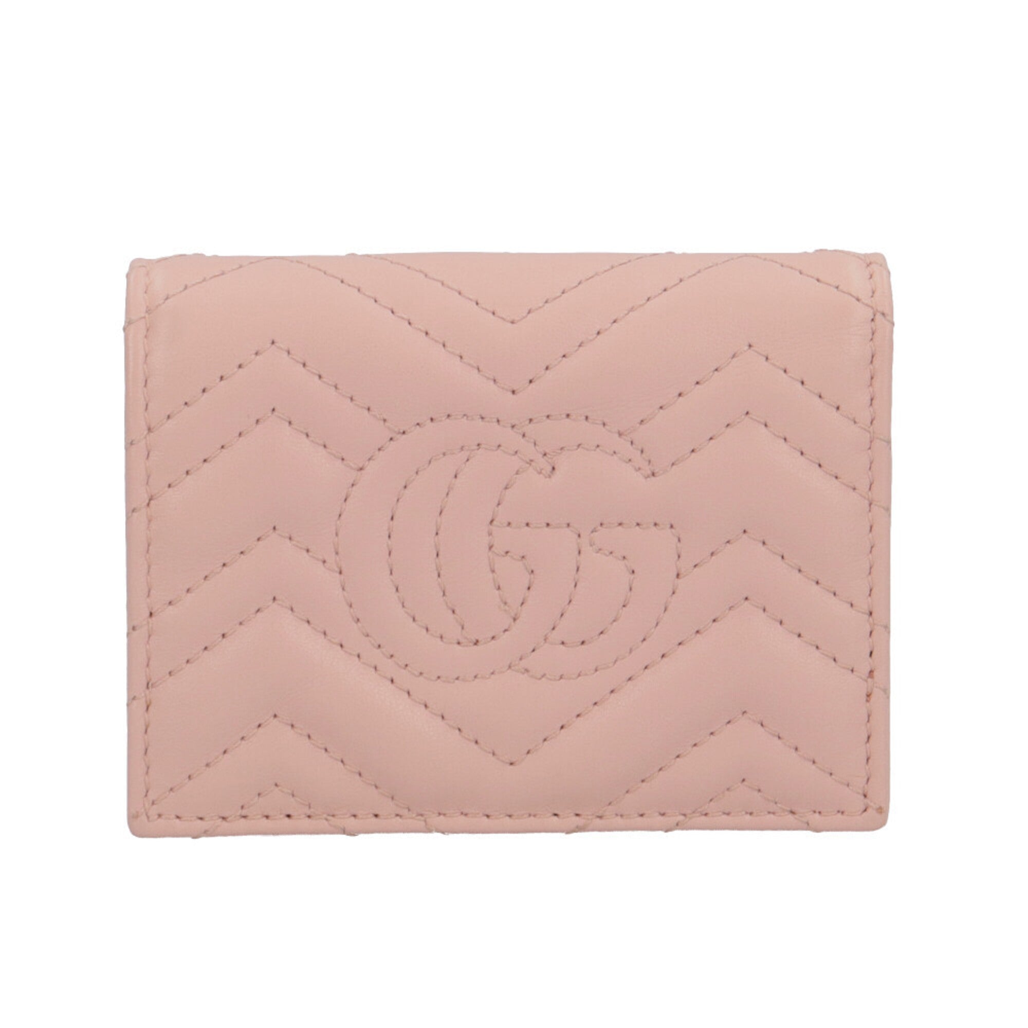 Gucci Pink Leather Wallet (Bi-Fold) (Pre-Owned)
