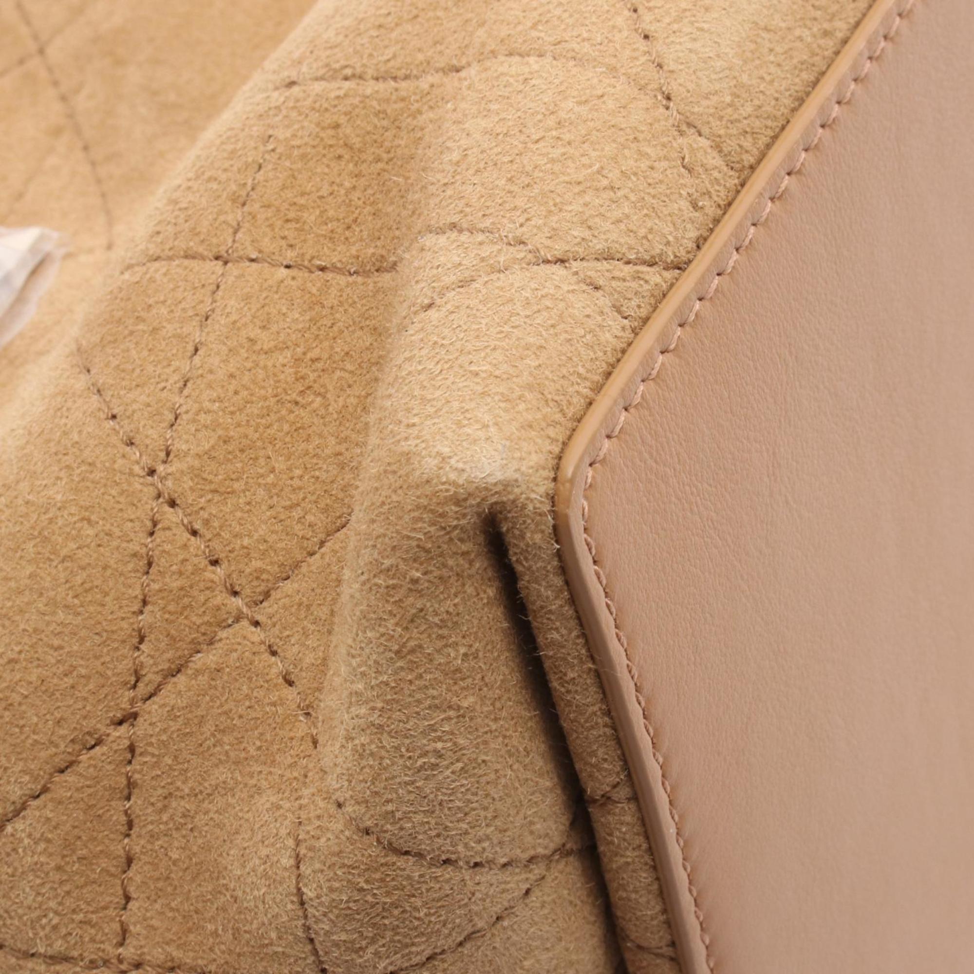 Christian Dior Brown White Leather Leather Handbag (Pre-Owned)