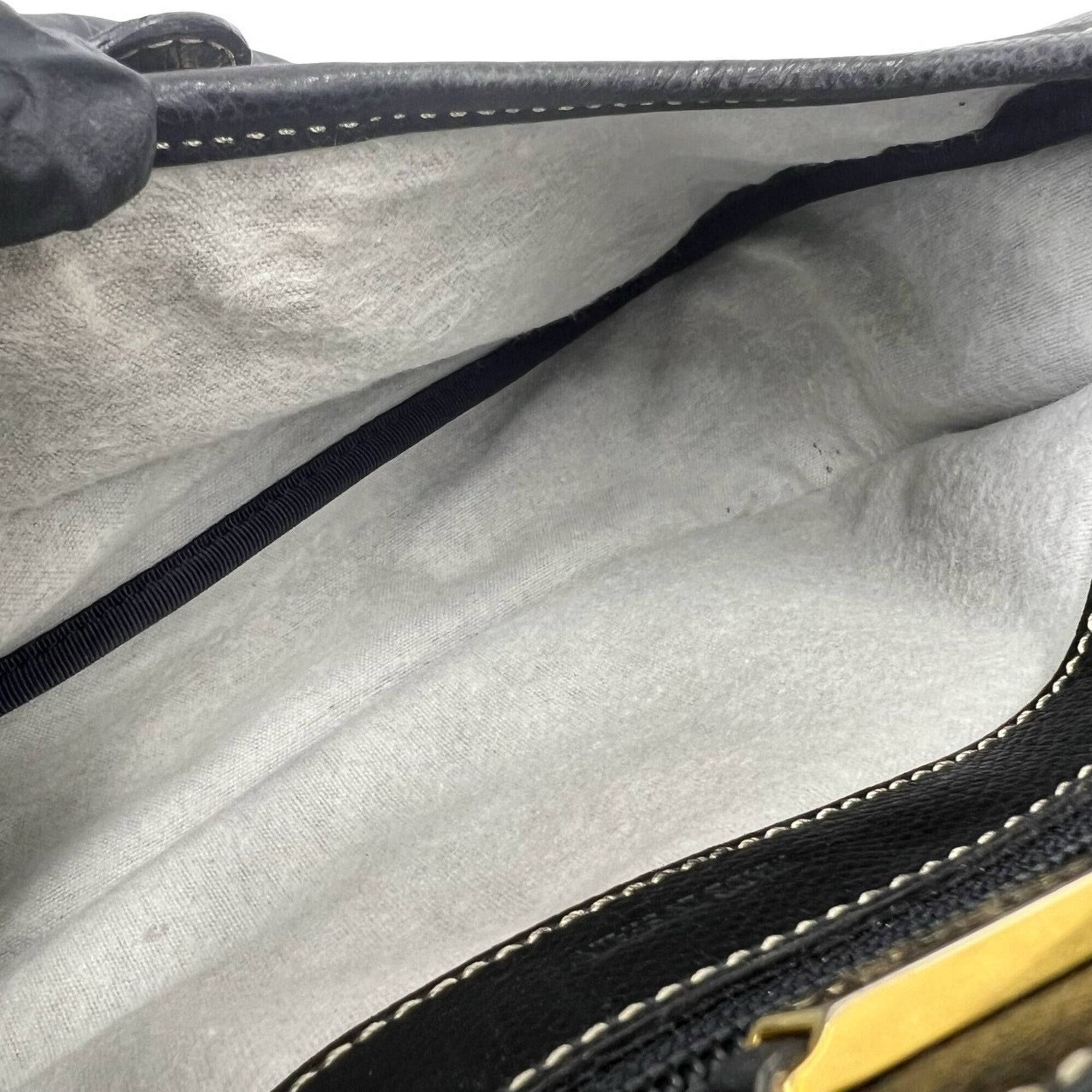 Loewe Black Leather Handbag Shoulder Bag (Pre-Owned)