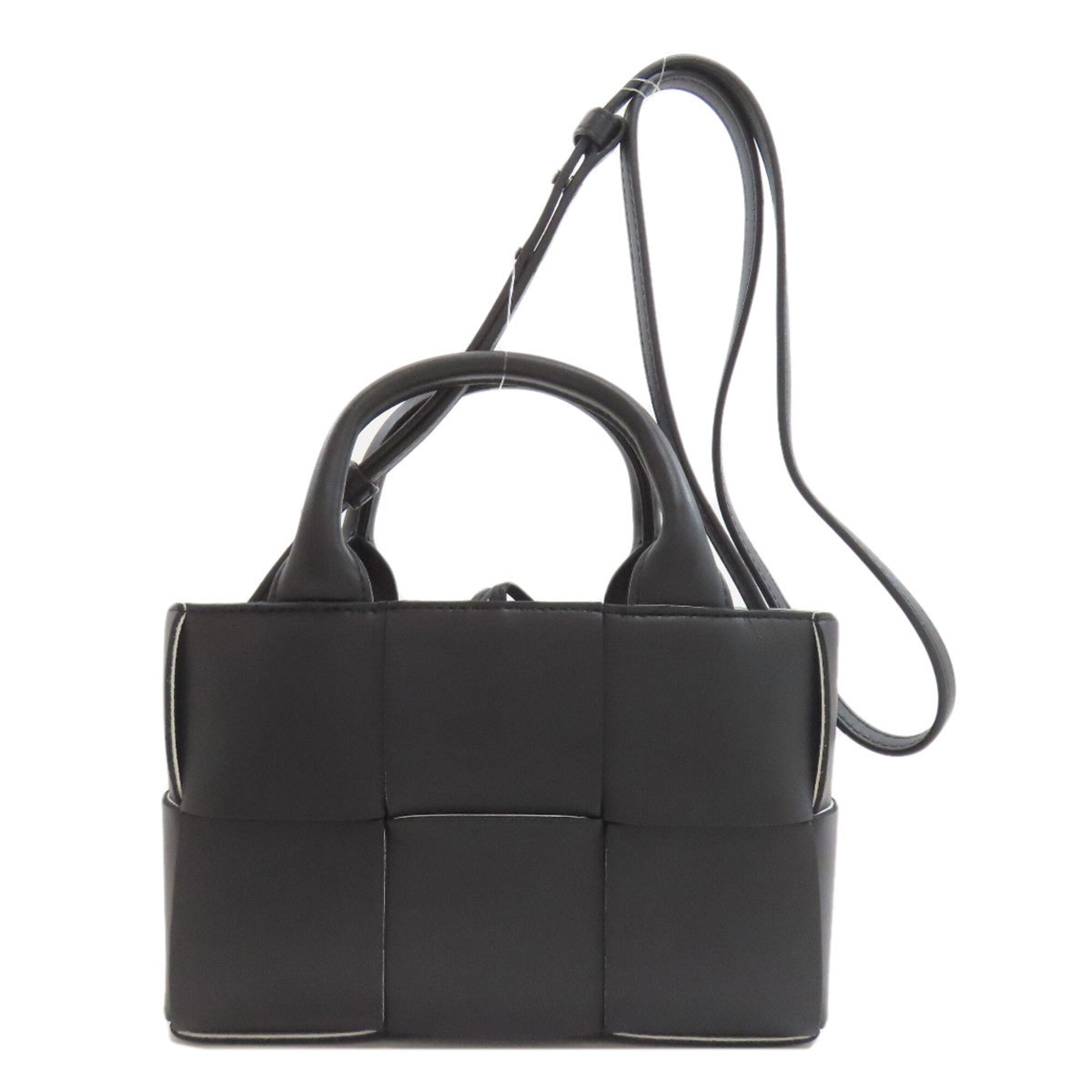 Bottega Veneta Black Leather Shoulder Bag (Pre-Owned)
