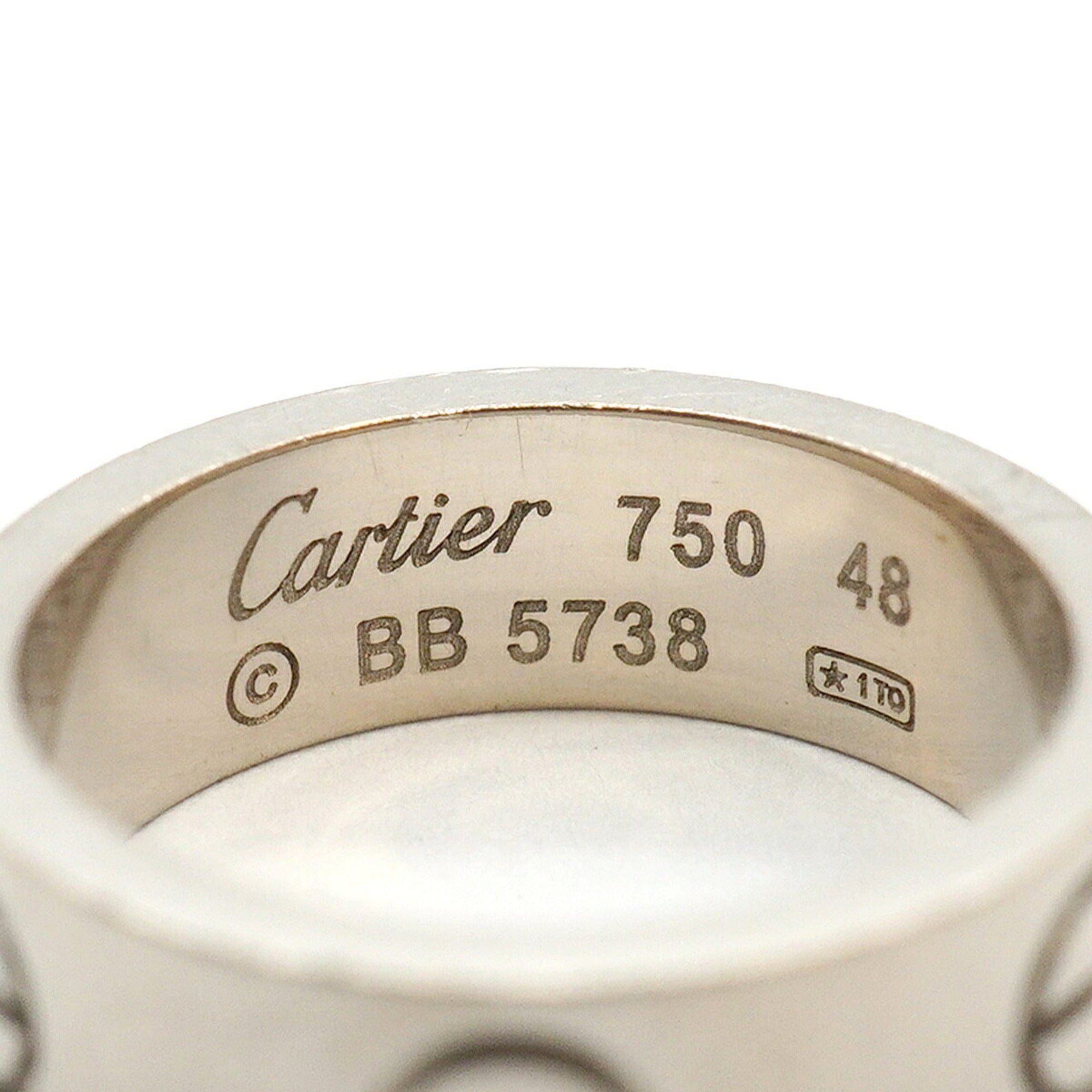 Cartier White Gold (18K) Band Ring (Pre-Owned)