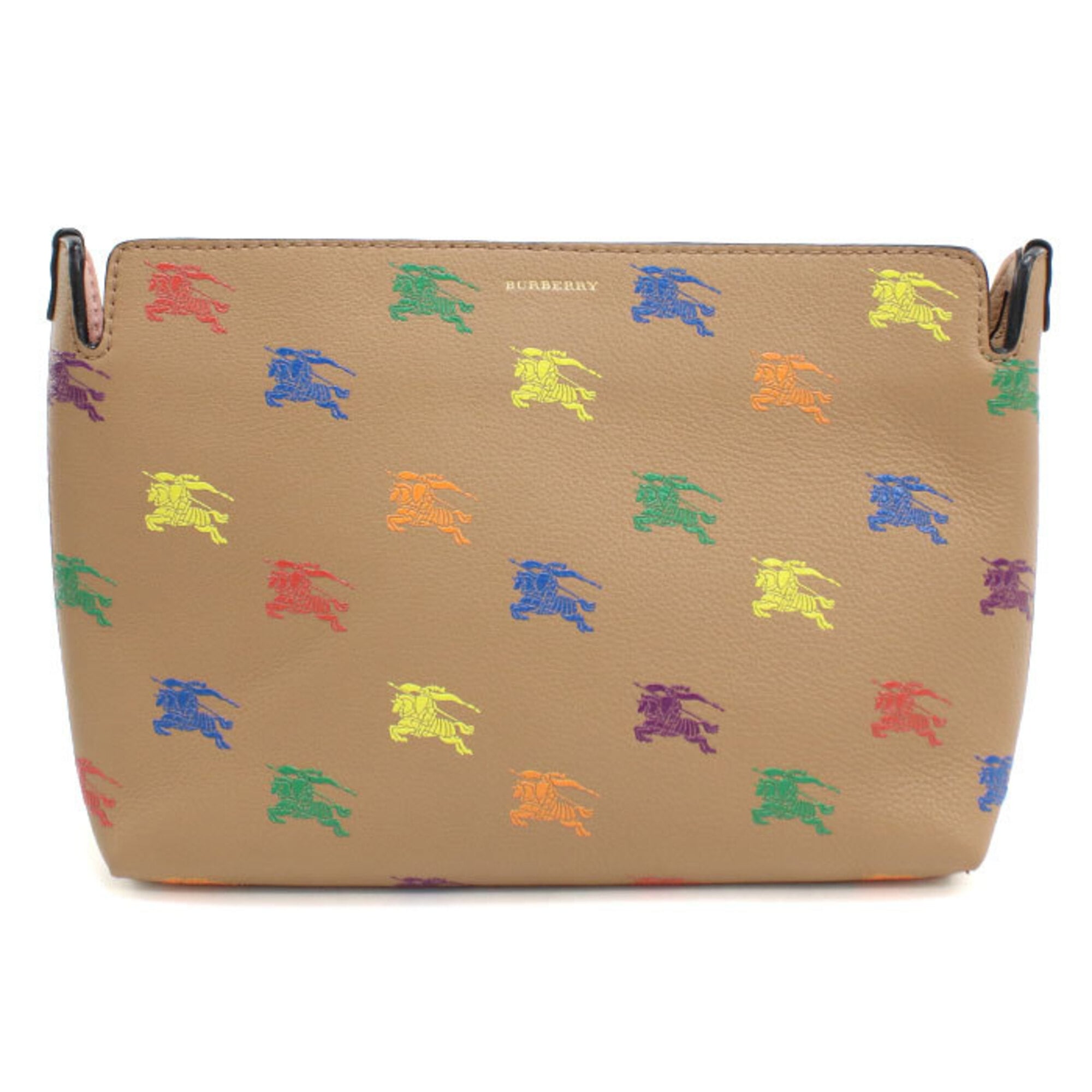Burberry Brown Leather Clutch Bag (Pre-Owned)