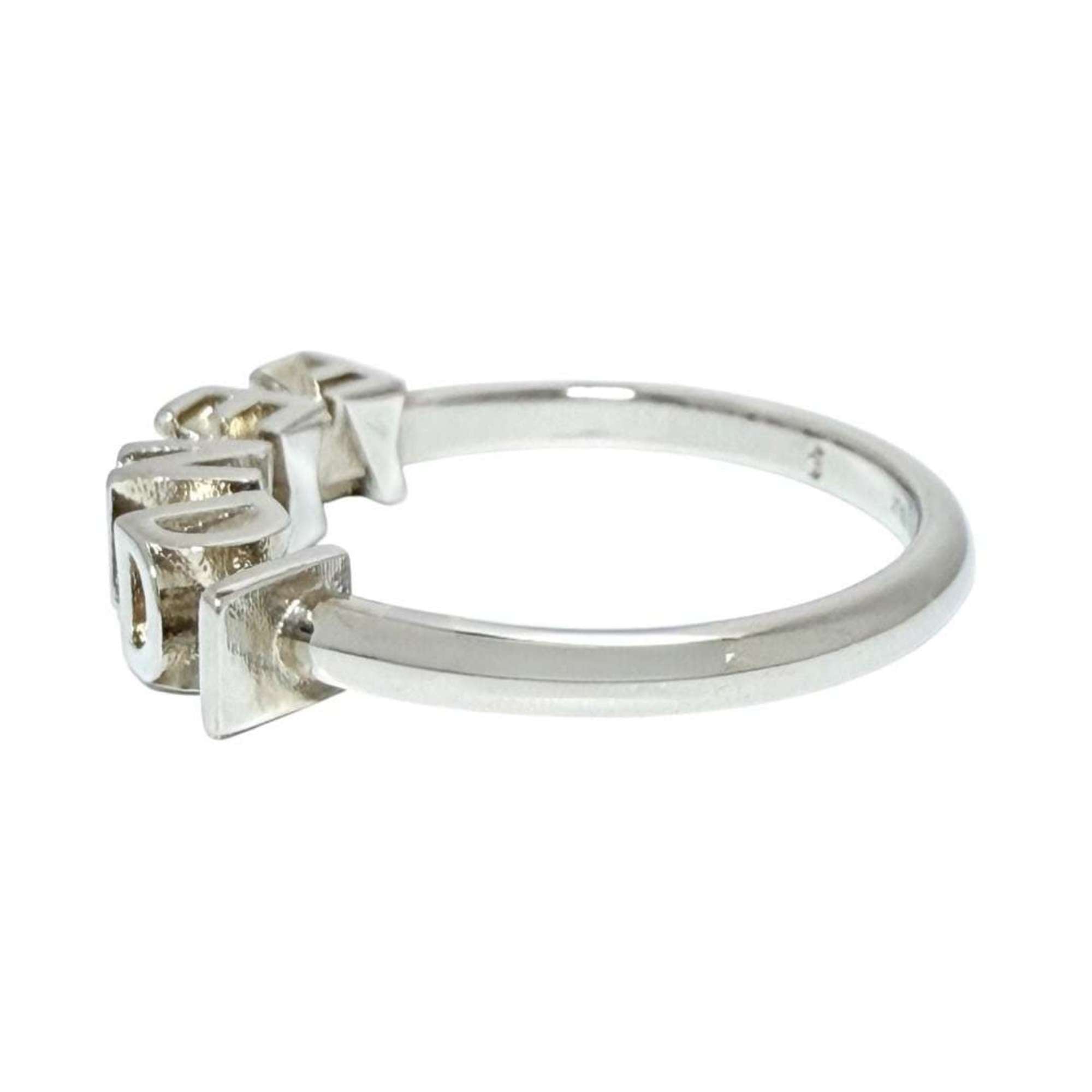 Fendi Silver Metal Band Ring (Pre-Owned)