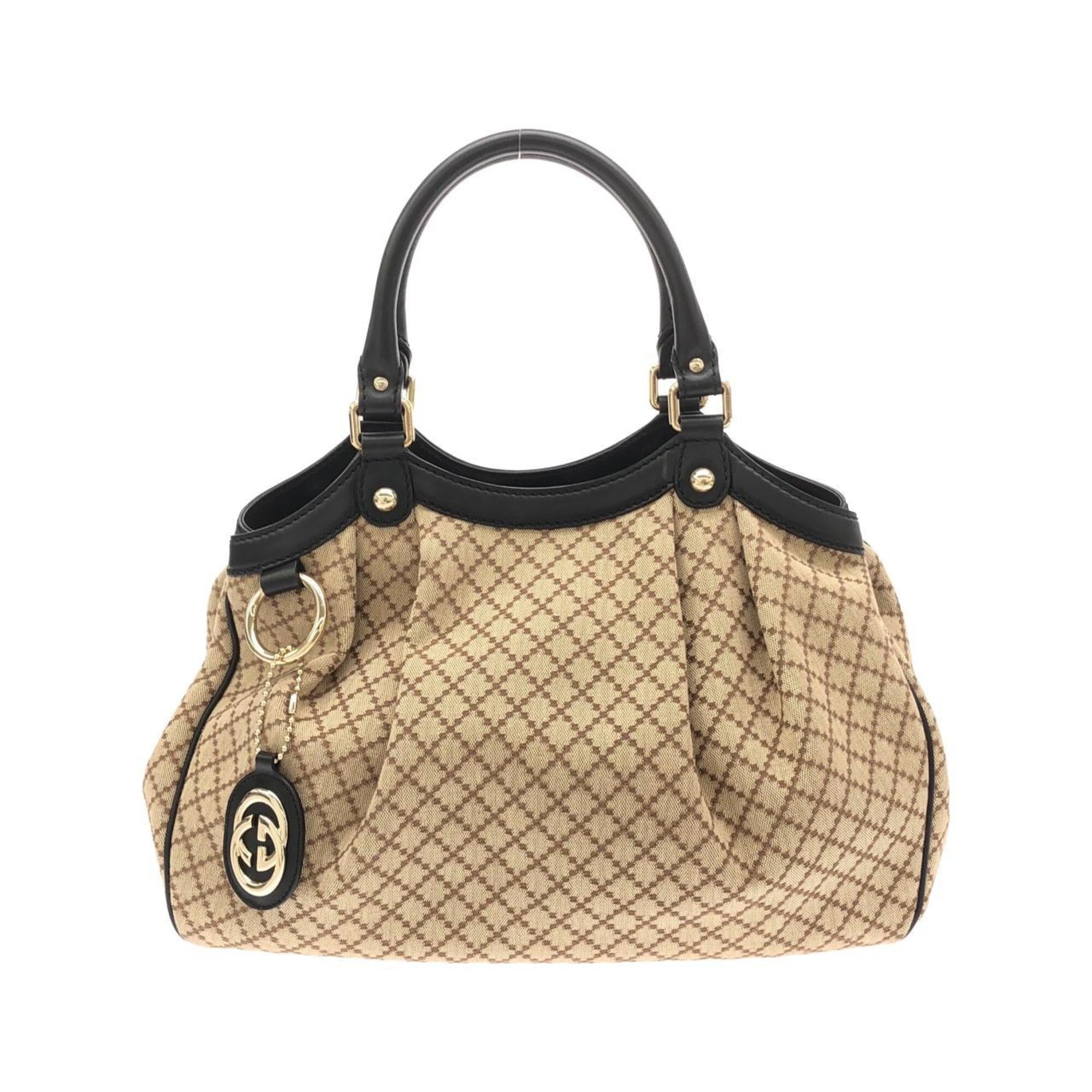 Gucci Beige Canvas Handbag (Pre-Owned)