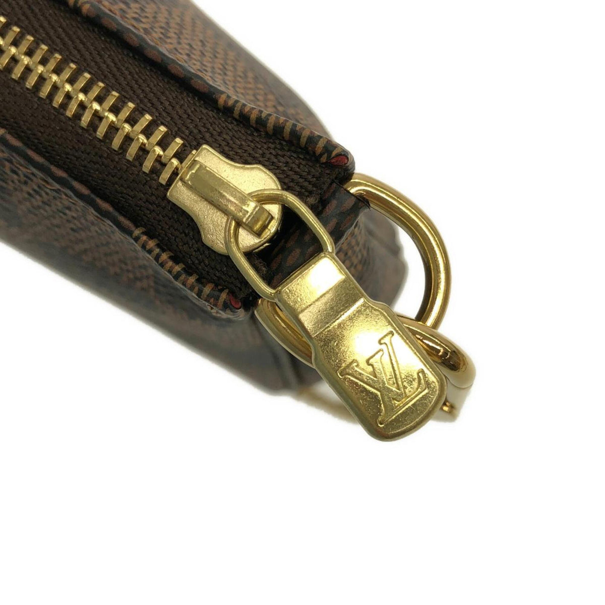 Louis Vuitton Brown Coated Canvas Pochette Pouch (Pre-Owned)