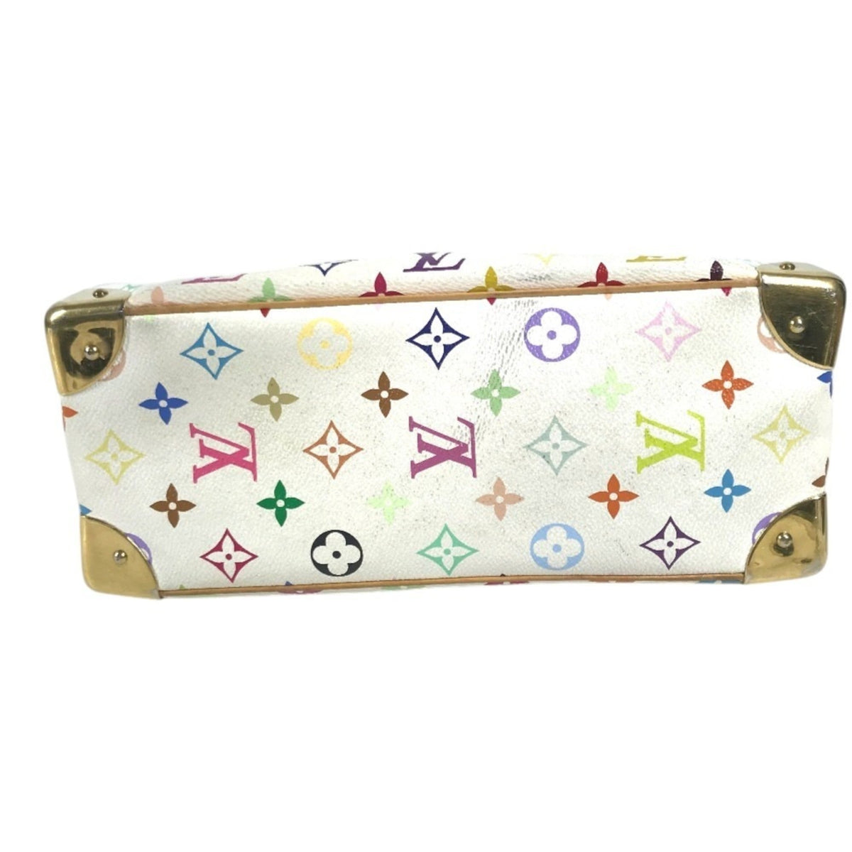 Louis Vuitton White Monogram Multicolore Boston Bag Handbag (Pre-Owned)