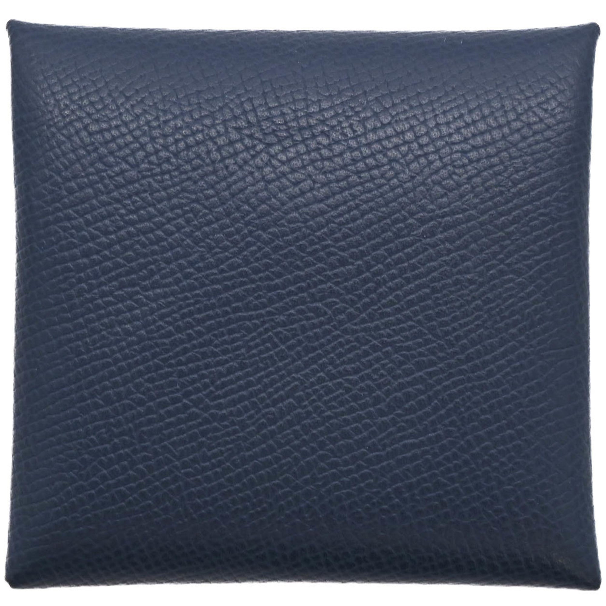 Hermes Light Green Navy Epsom Leather Coin Purse/Coin Case (Pre-Owned)