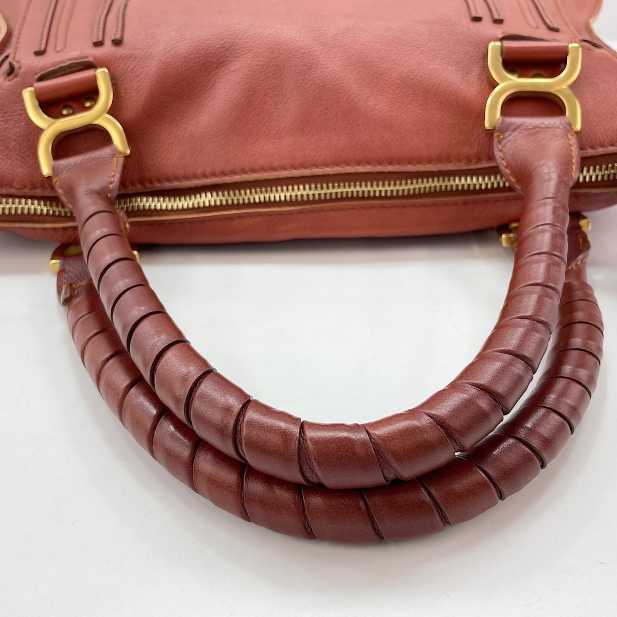 Chloé Marcie Brown Tote Bag (Pre-Owned)