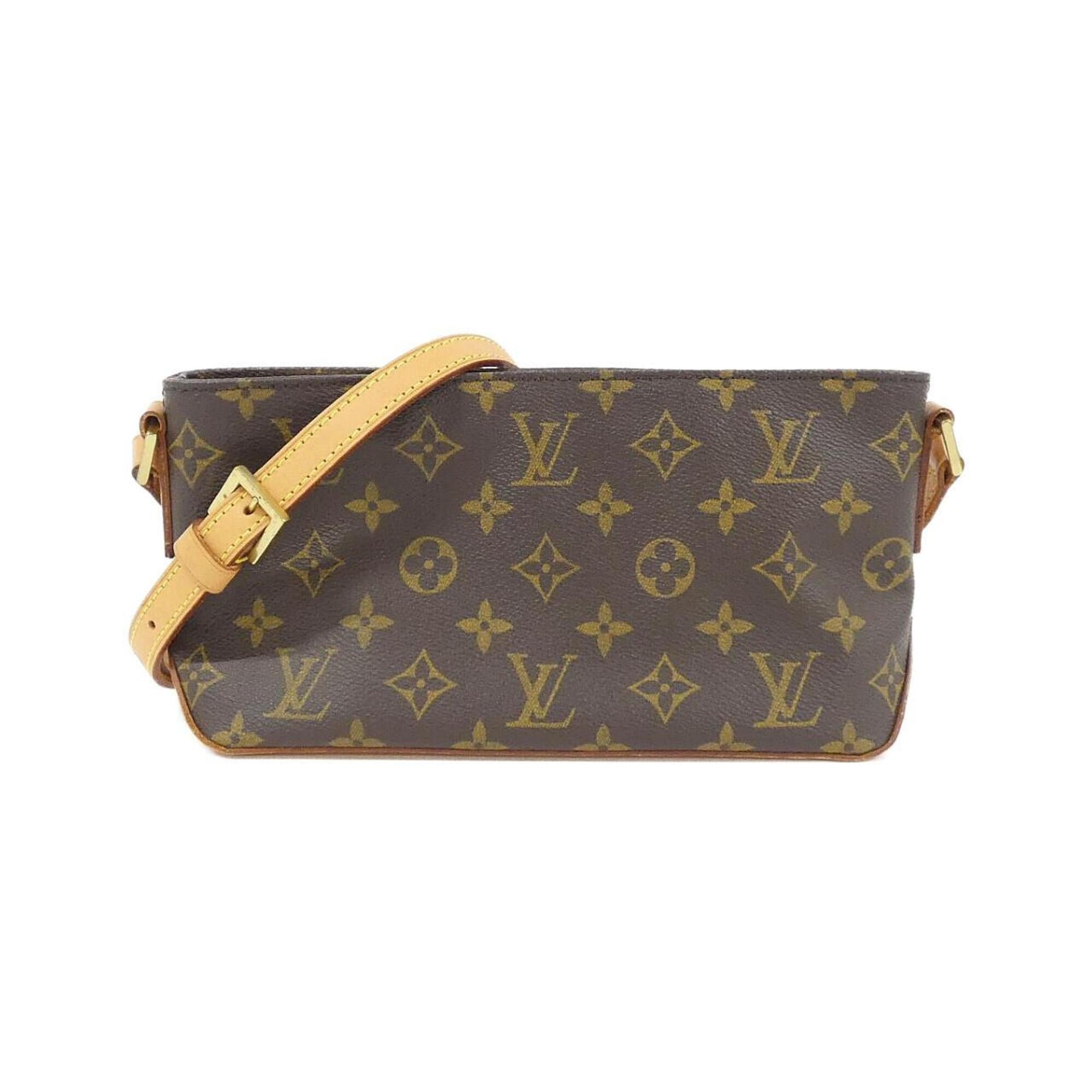 Louis Vuitton Marron Coated Canvas Shoulder Bag (Pre-Owned)