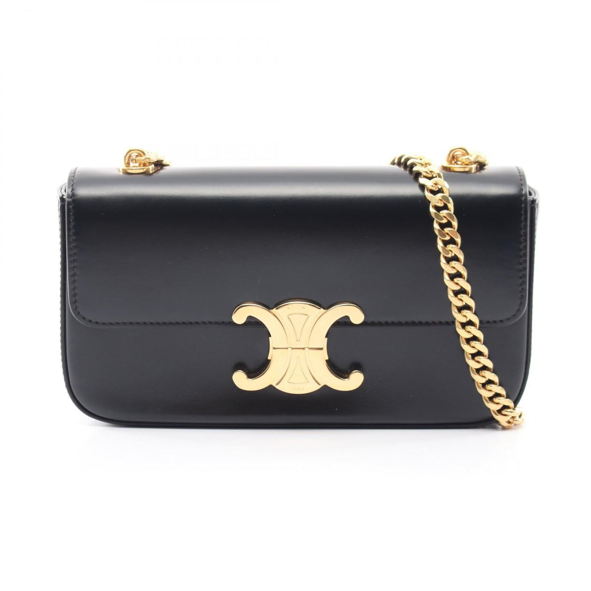 Celine Black Leather Handbag Shoulder Bag (Pre-Owned)