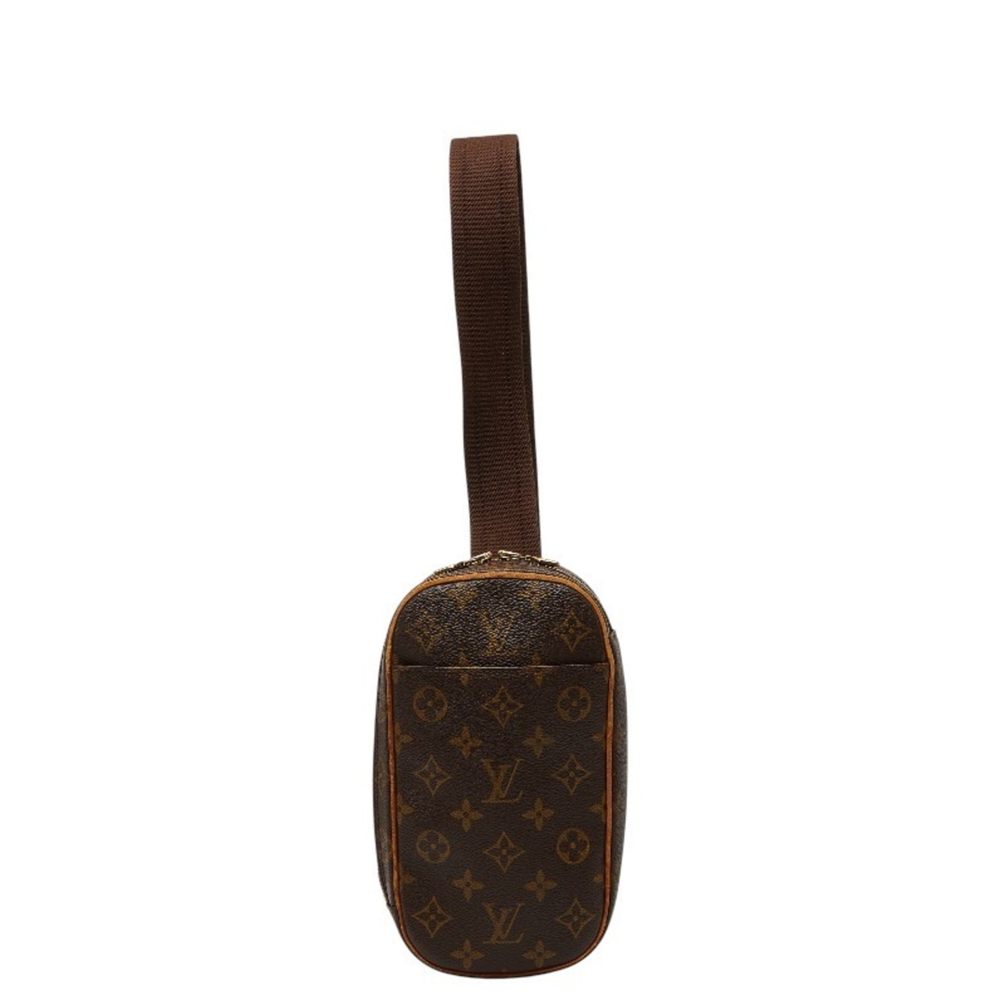Louis Vuitton Brown Pvc Leather Sling Bag (Pre-Owned)