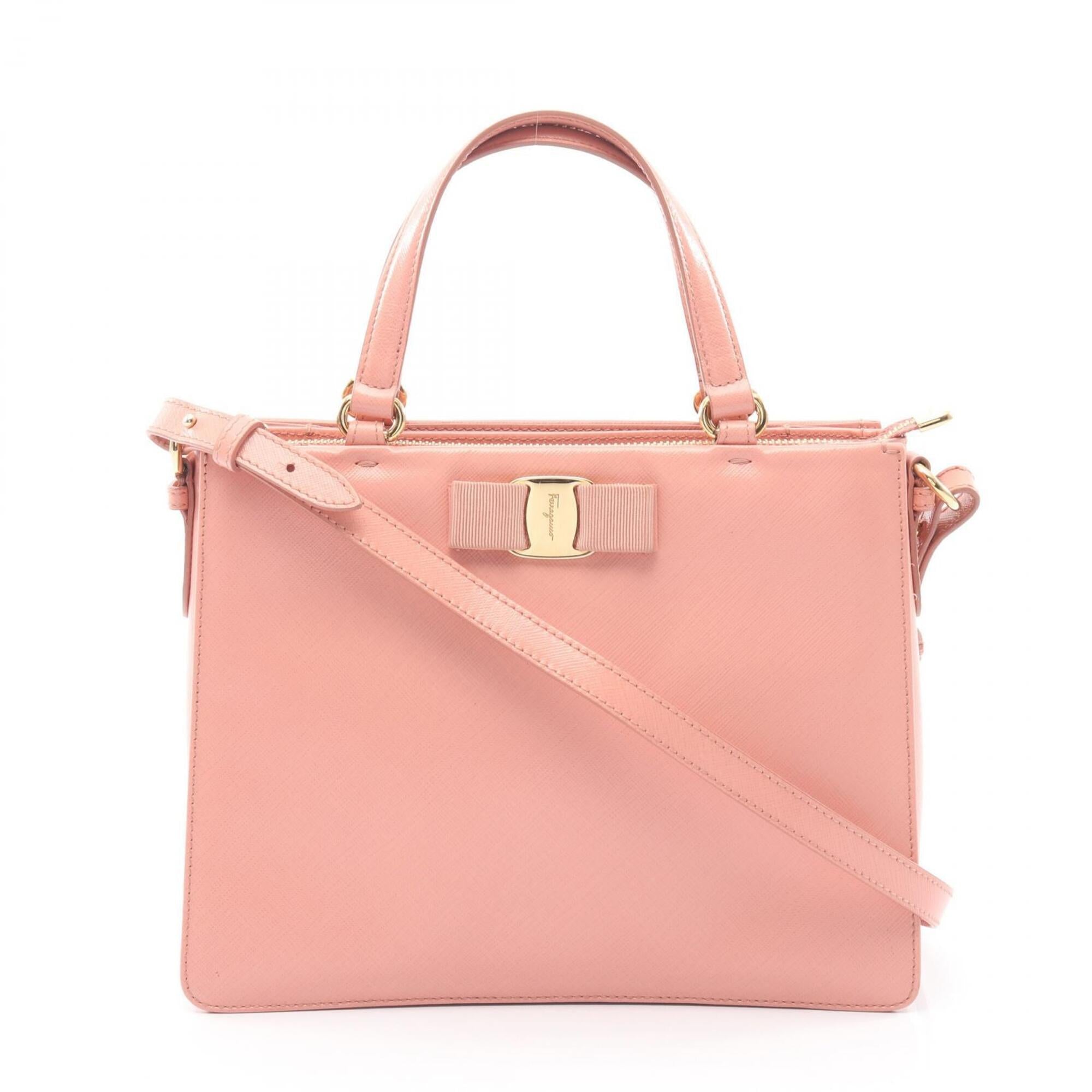 Salvatore Ferragamo Pink Leather Handbag (Pre-Owned)
