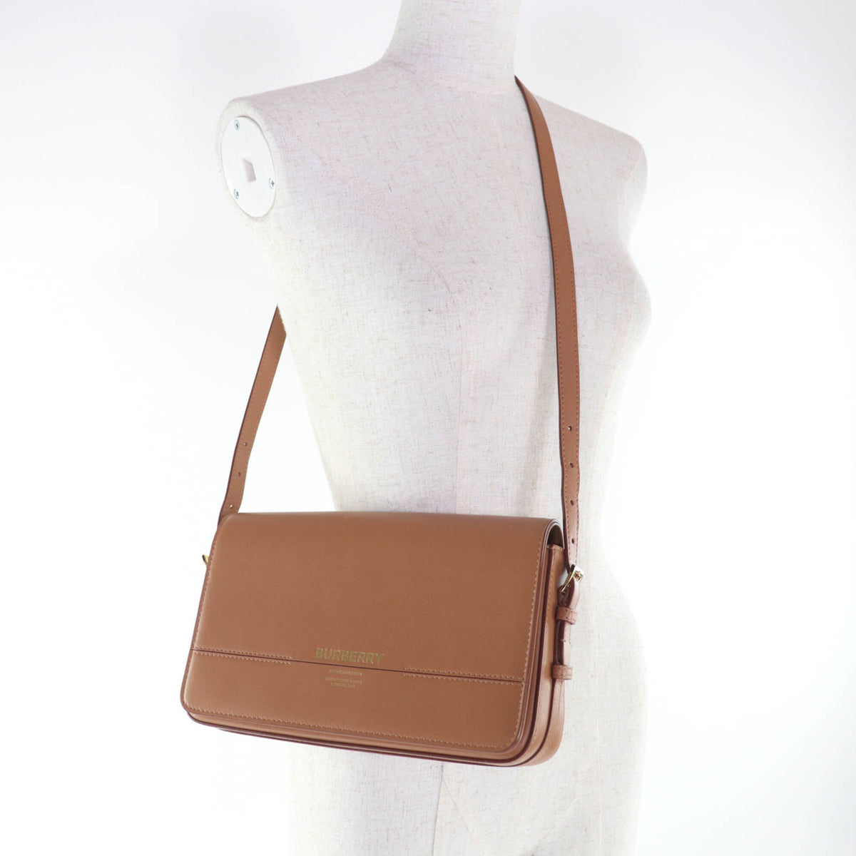 Burberry Brown Leather Shoulder Bag (Pre-Owned)