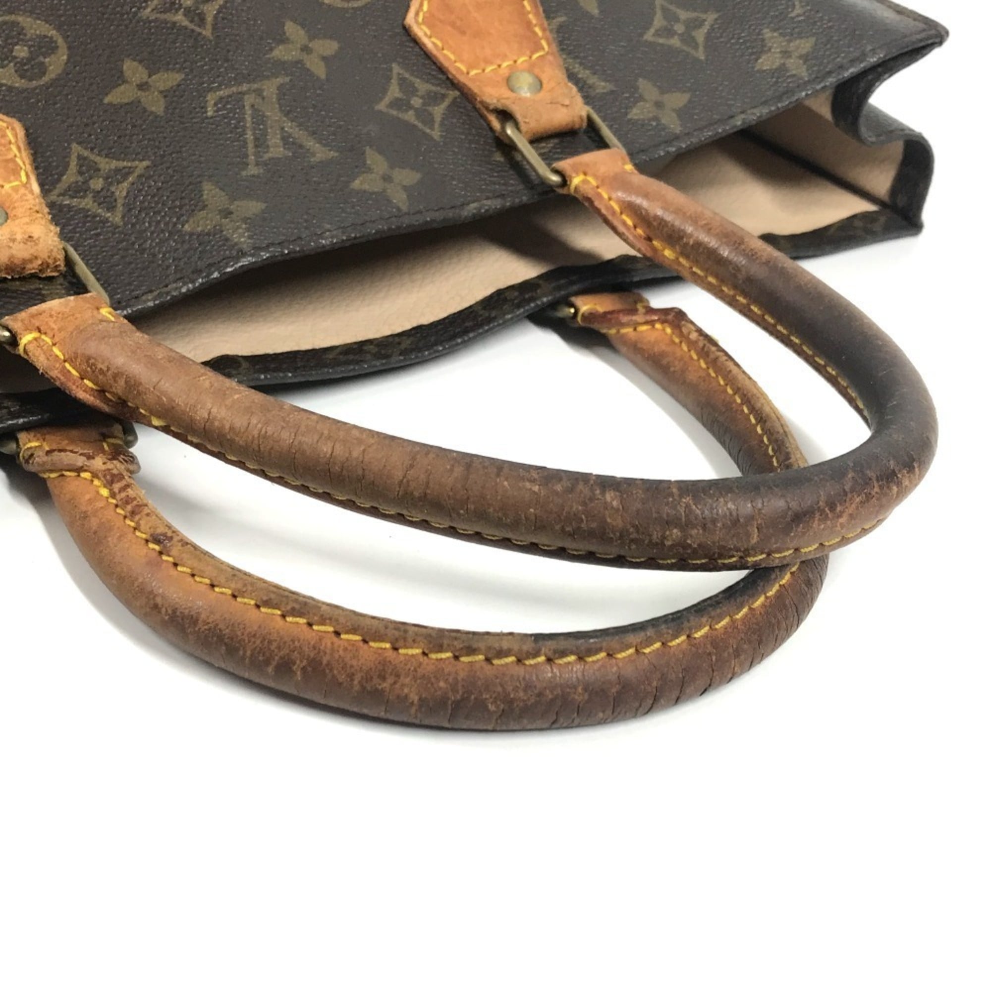 Louis Vuitton Brown Monogram Canvas Handbag Tote Bag (Pre-Owned)