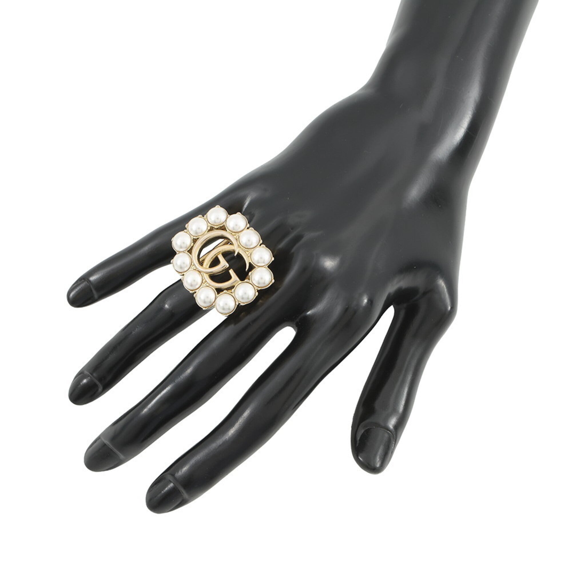 Gucci Champagne Gold Gold Plating Band Ring (Pre-Owned)