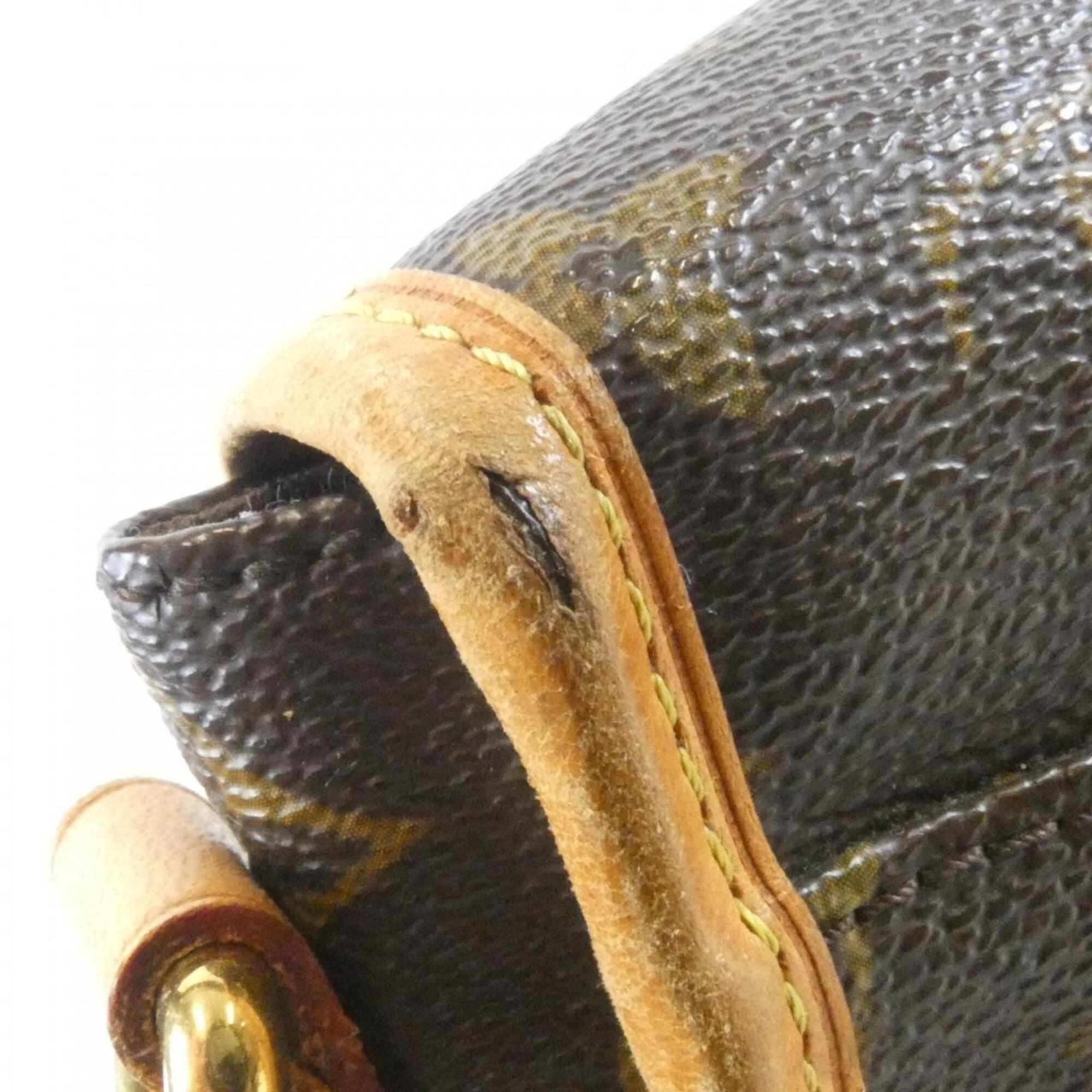 Louis Vuitton Marron Coated Canvas Shoulder Bag (Pre-Owned)