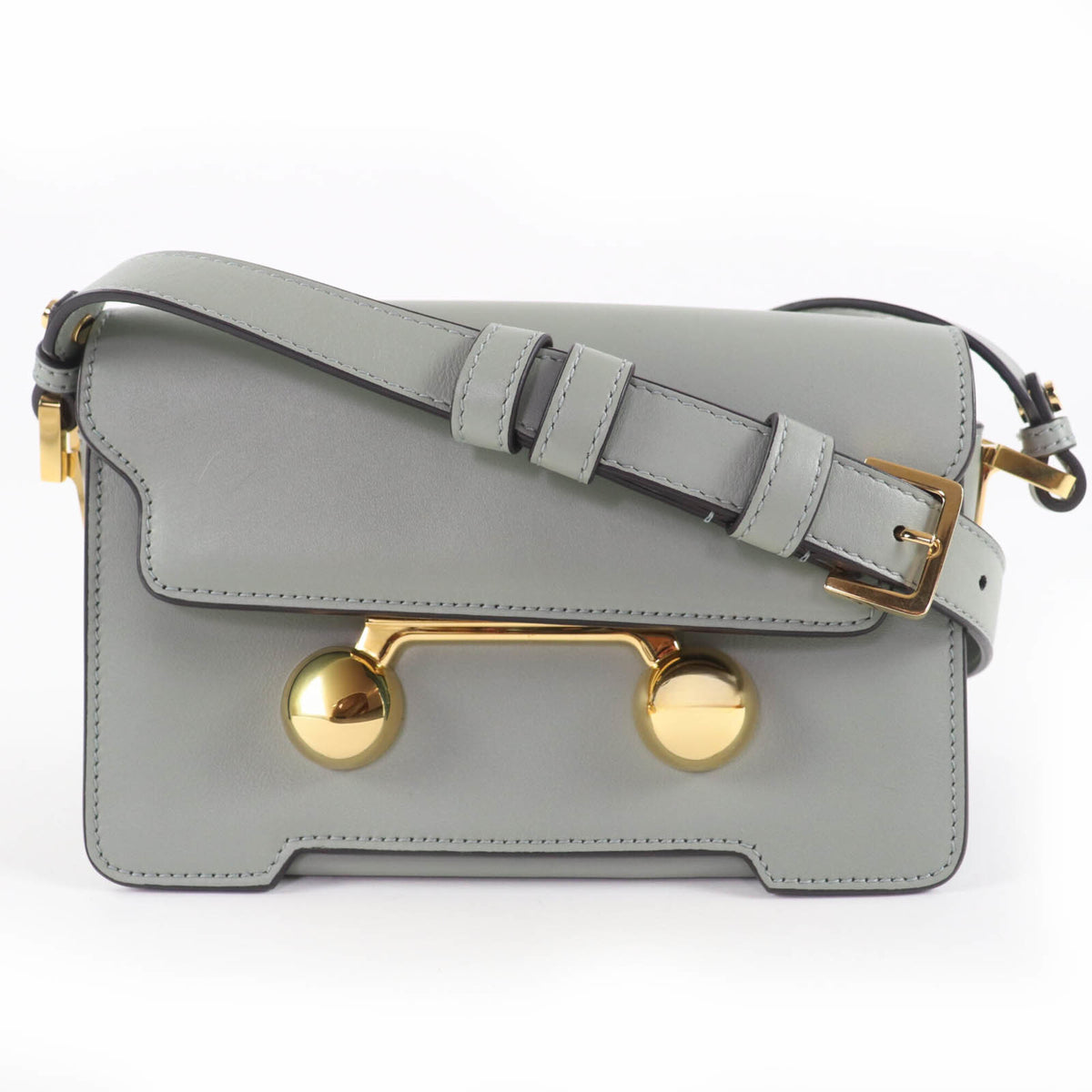 Marni Green Leather Shoulder Bag (Pre-Owned)