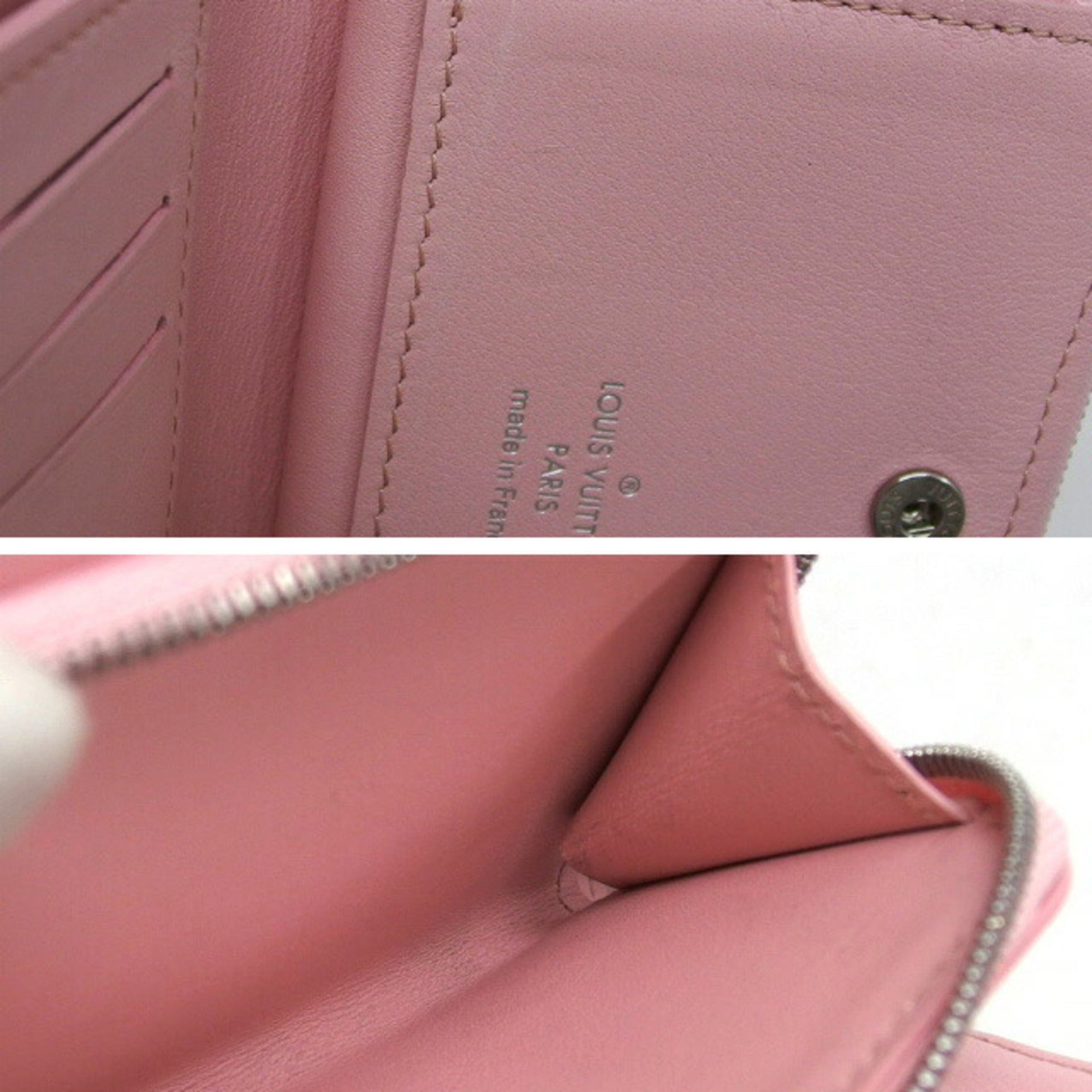 Louis Vuitton Pink Leather Wallet (Bi-Fold) (Pre-Owned)